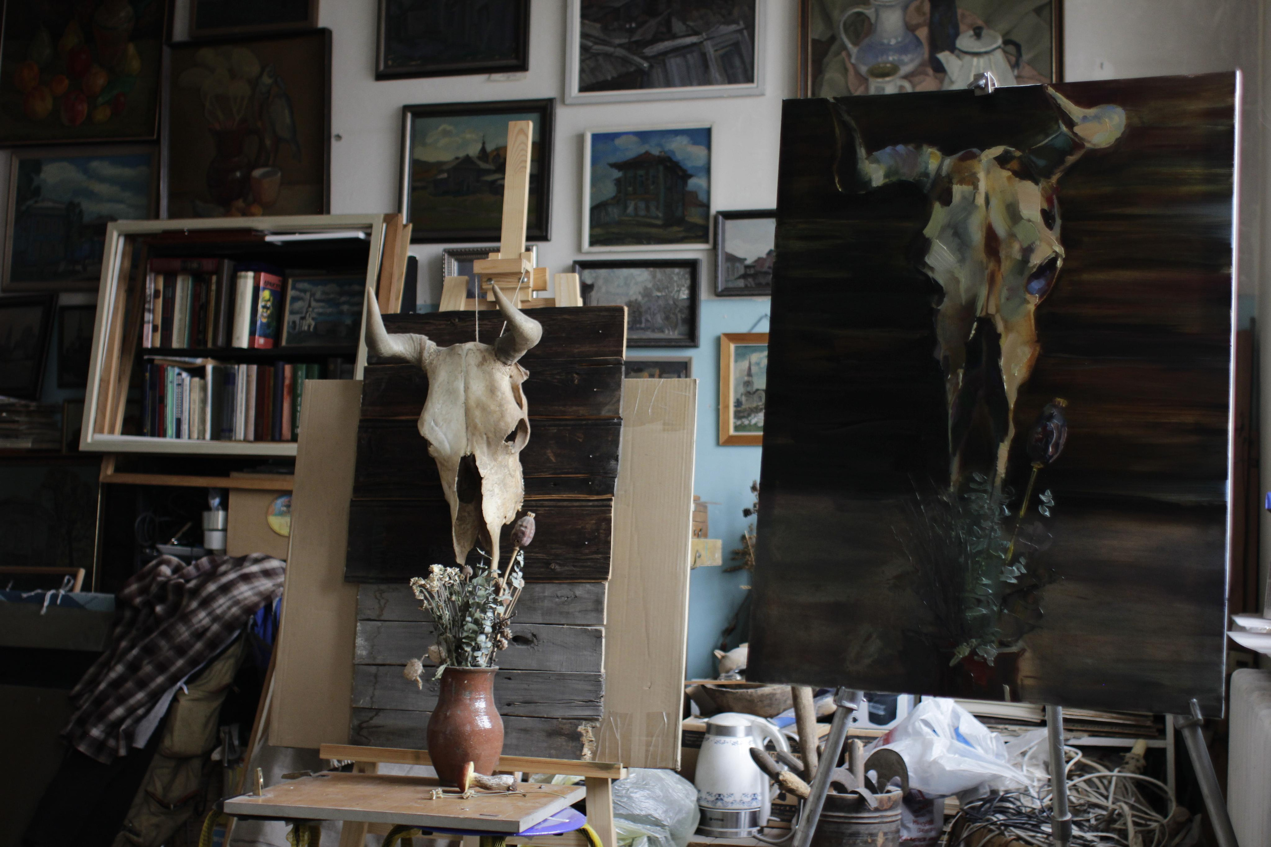 Художник Юрий Антонович Рыбьяков, 2019. Фотограф в Тюмени Даша Михнова. Портреты, фотопроекты, фотодни