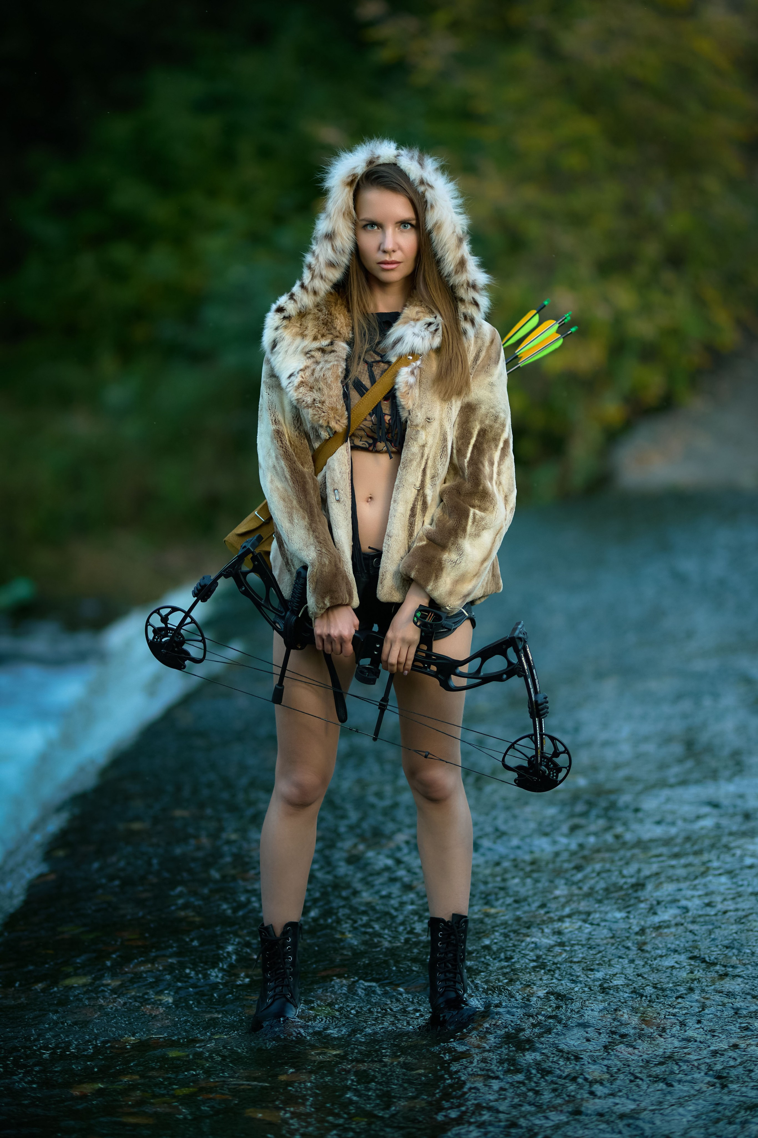 тематическая фотосессия чебоксары лук стрелы амазонка