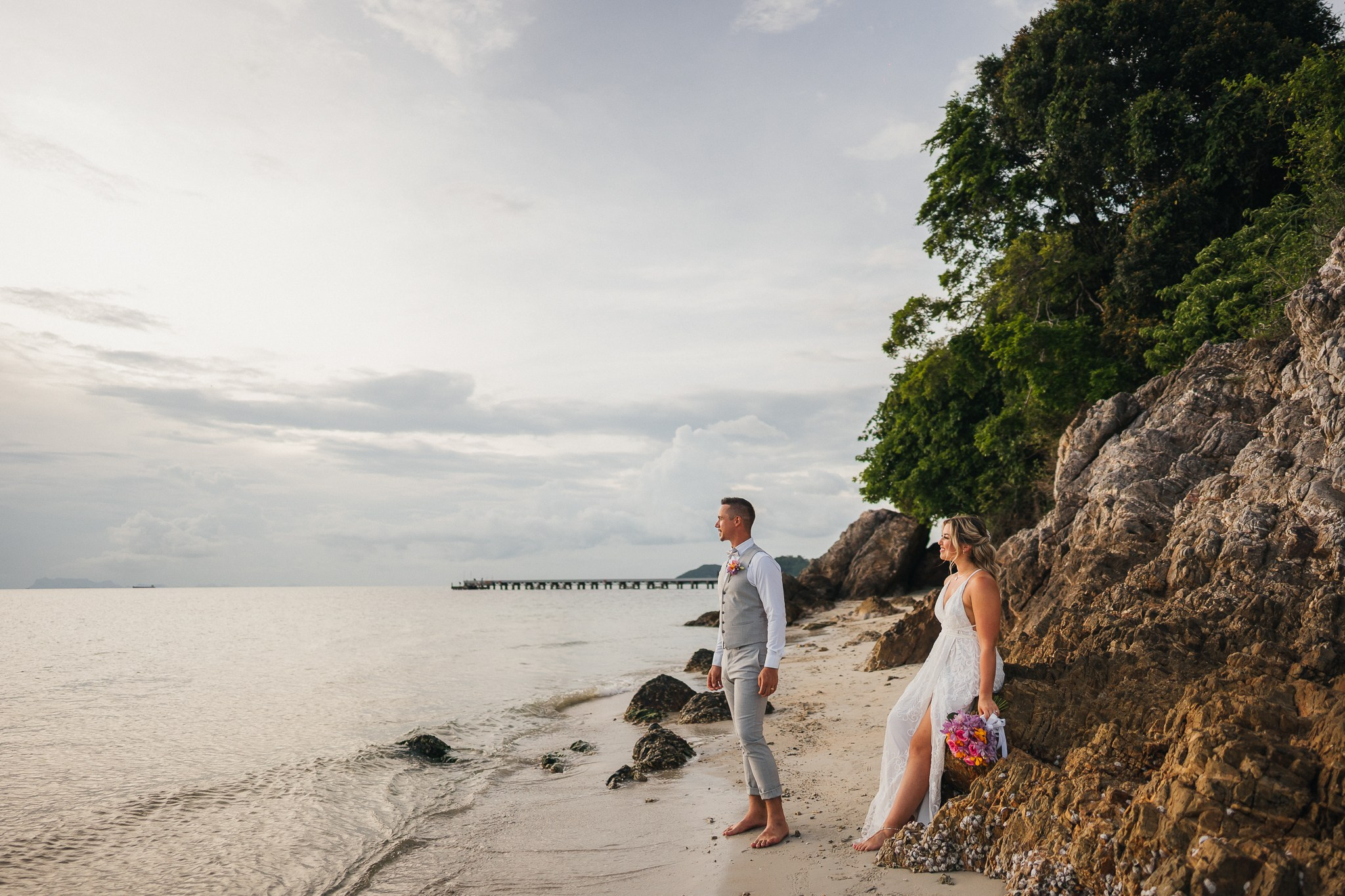 Andrew and Ashley 15.04.2025. Mariage à Koh Samui, en Thaïlande. Whatsapp: +66 94 3 650 301