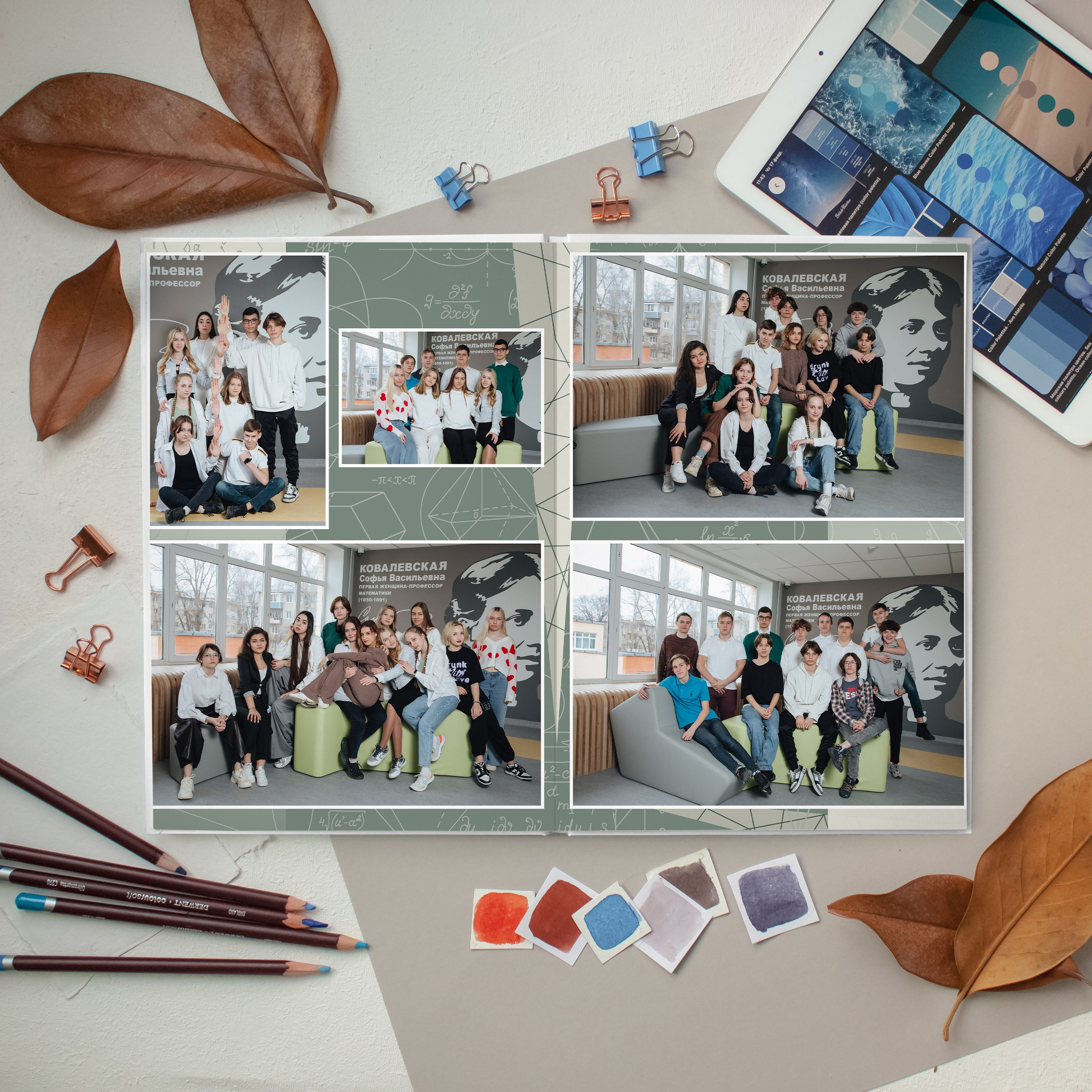 Выпускной альбом для старшей школы 5 разворотов. Выпускные альбомы для детского сада и школы в Москве