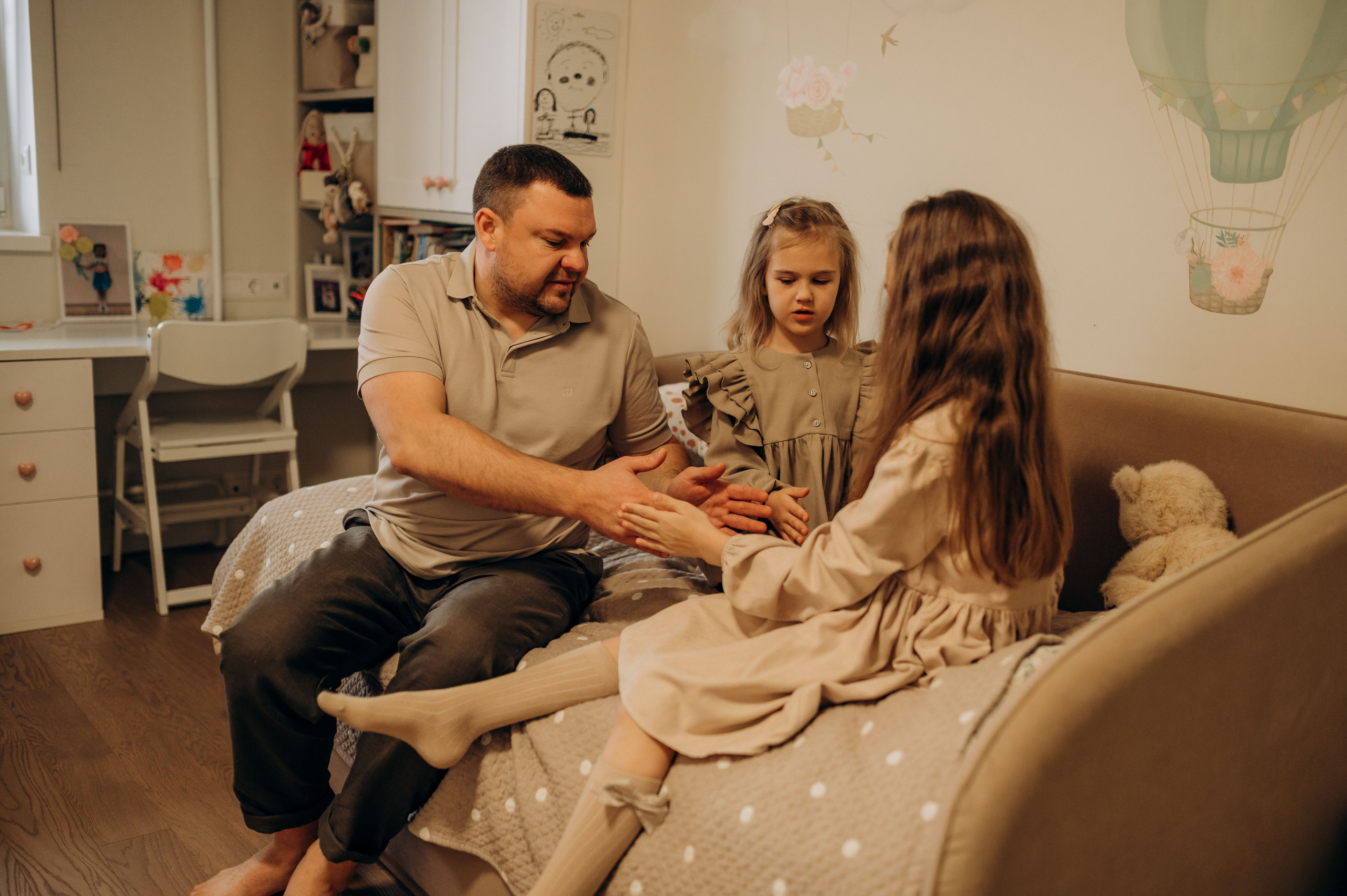 Годик младшей сестрёнке. Семейный фотограф в Домодедово и Москве Елена Пичугина