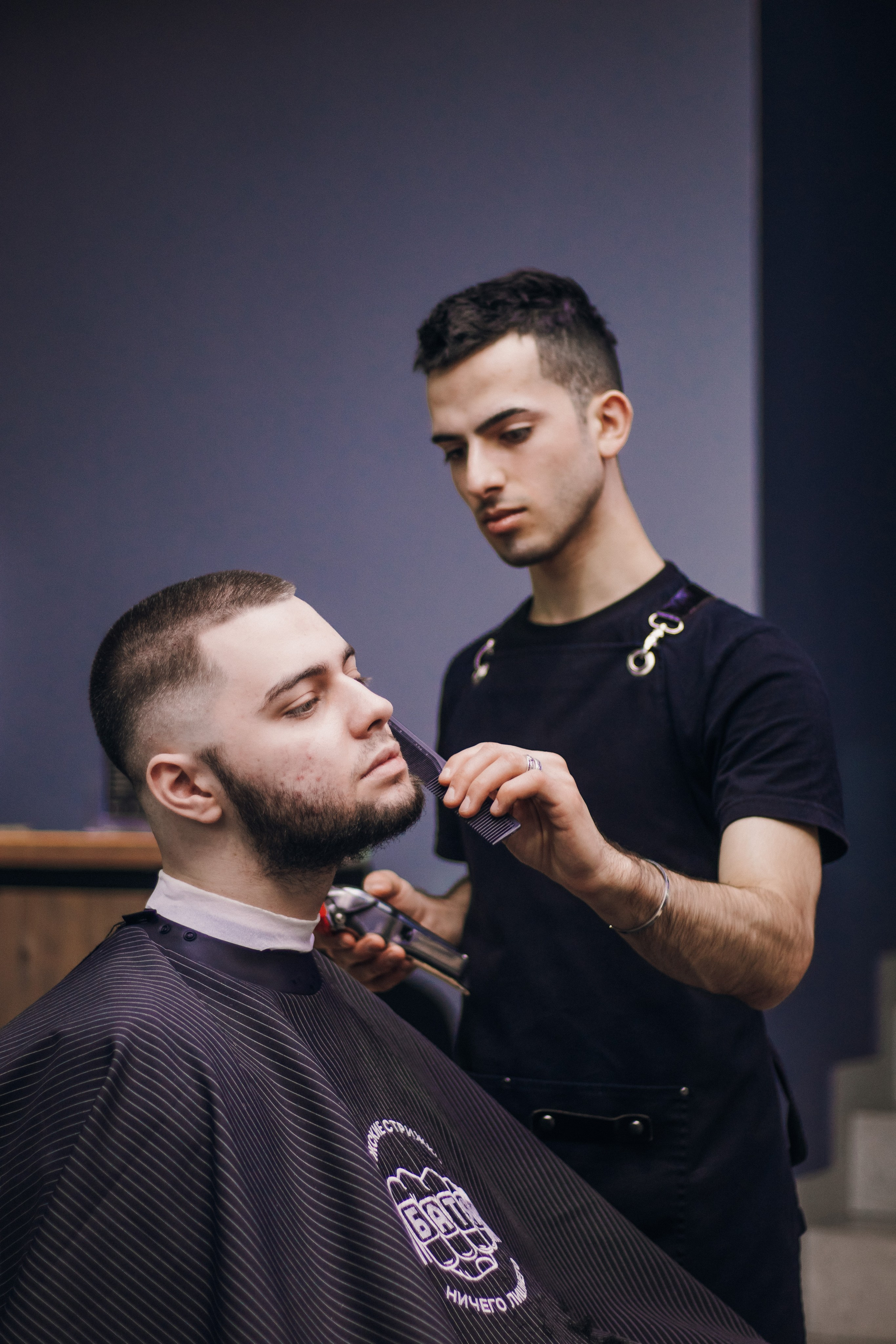 Barbershop Dad. Content shooting. KRIS KRUPINNIKOVA