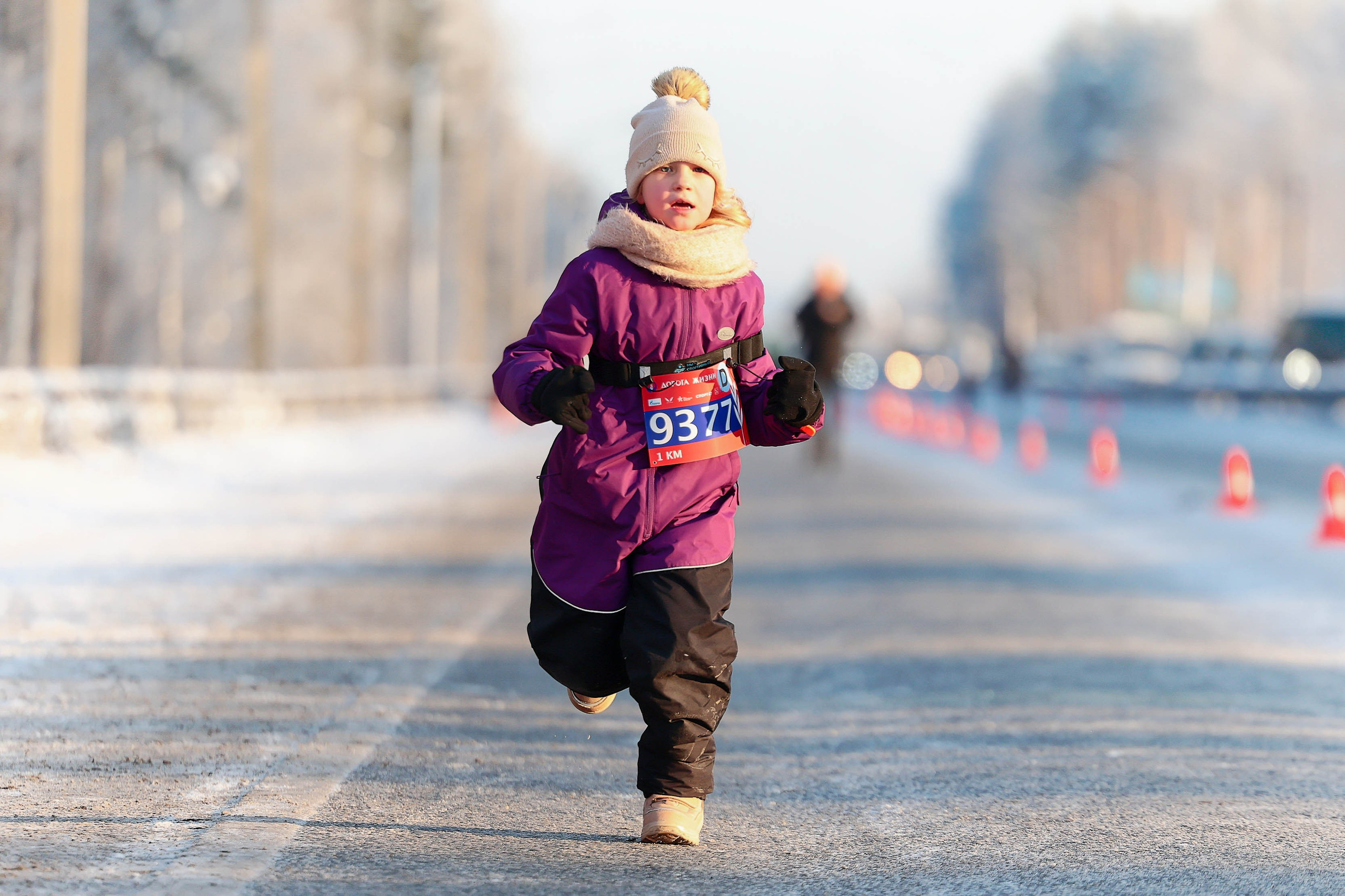 Зимний марафон «Дорога жизни» 2026. Спортивный фотограф в Санкт-Петербурге Илья Vacool