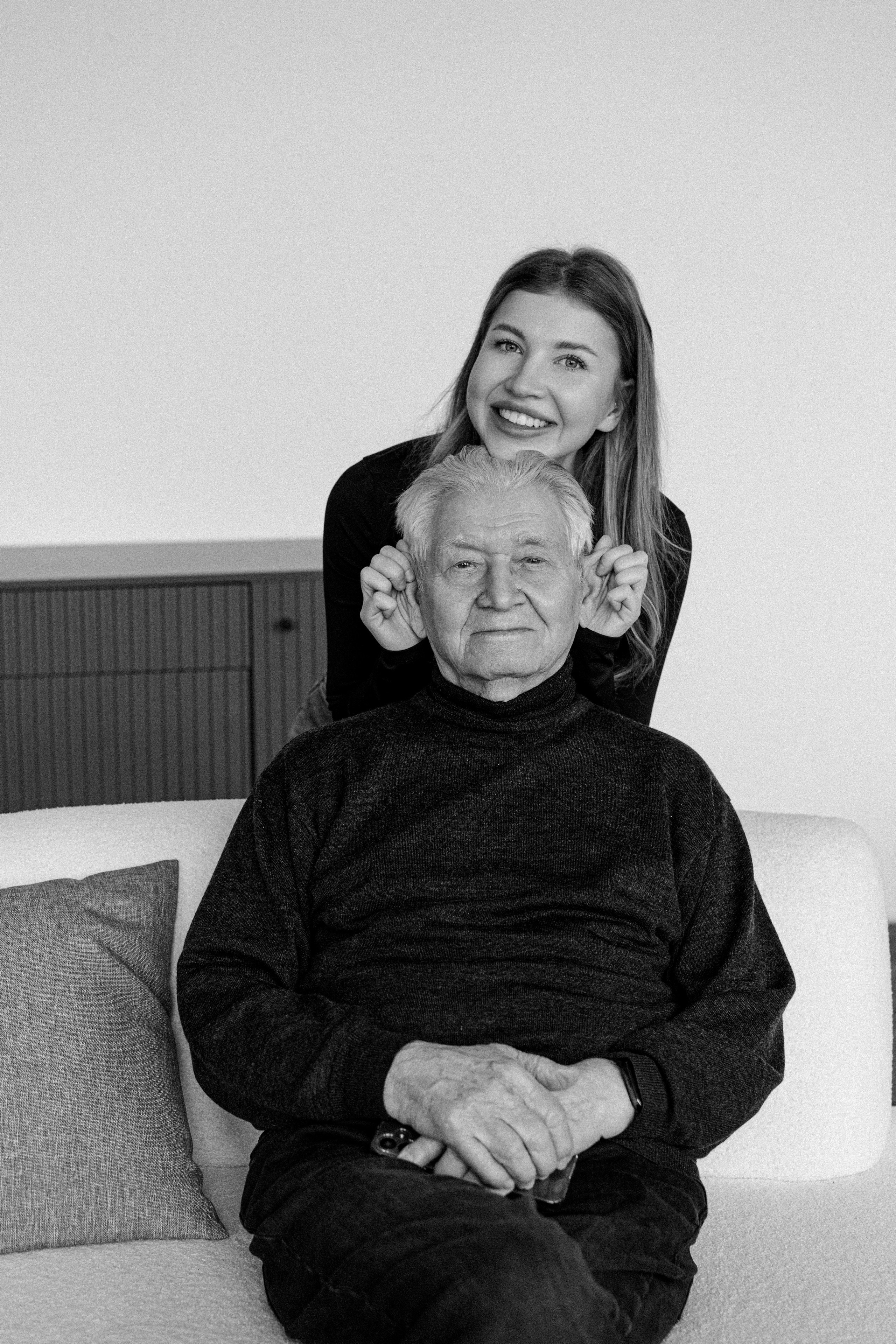 Анастасия и дедушка. Свадебный и семейный фотограф в Калининграде Анастасия Гриценко