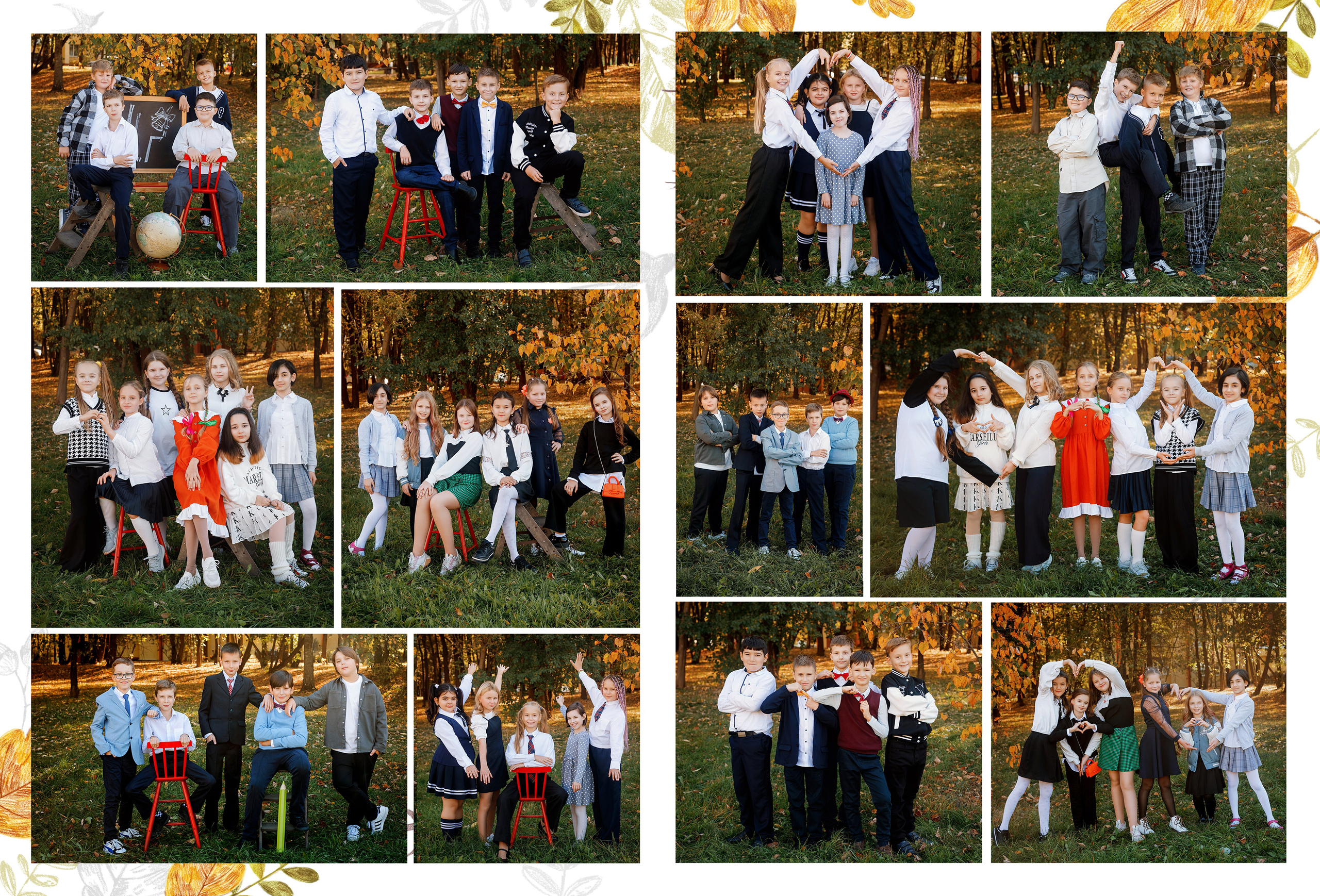 НАЧАЛЬНАЯ ШКОЛА. Семейный фотограф в Москве выпускные альбомы Клюковская Надежда