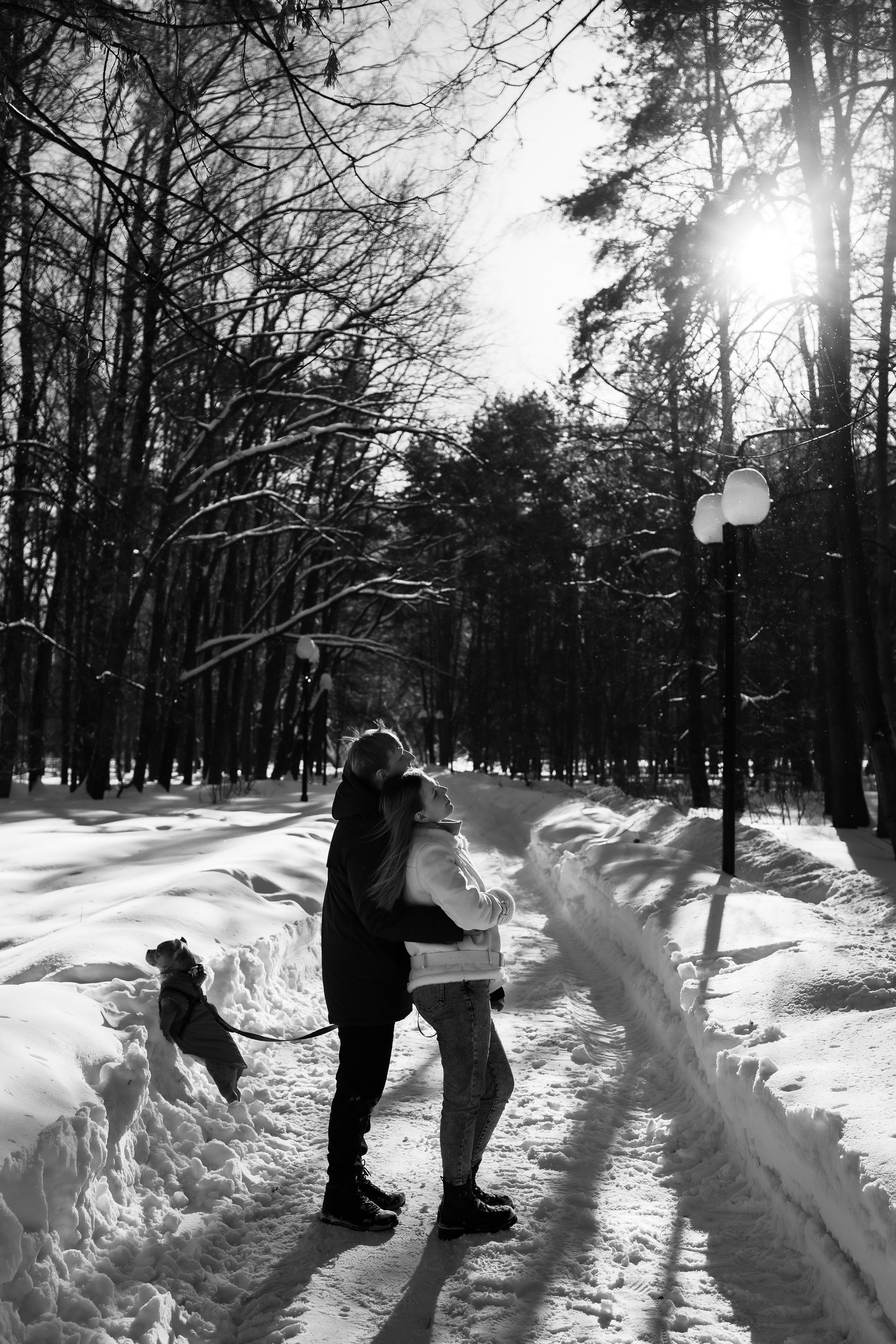 Зимняя LOVE STORY Вики, Артёма и Булочки. Семейный Фотограф в Москве Ирина Хохлова