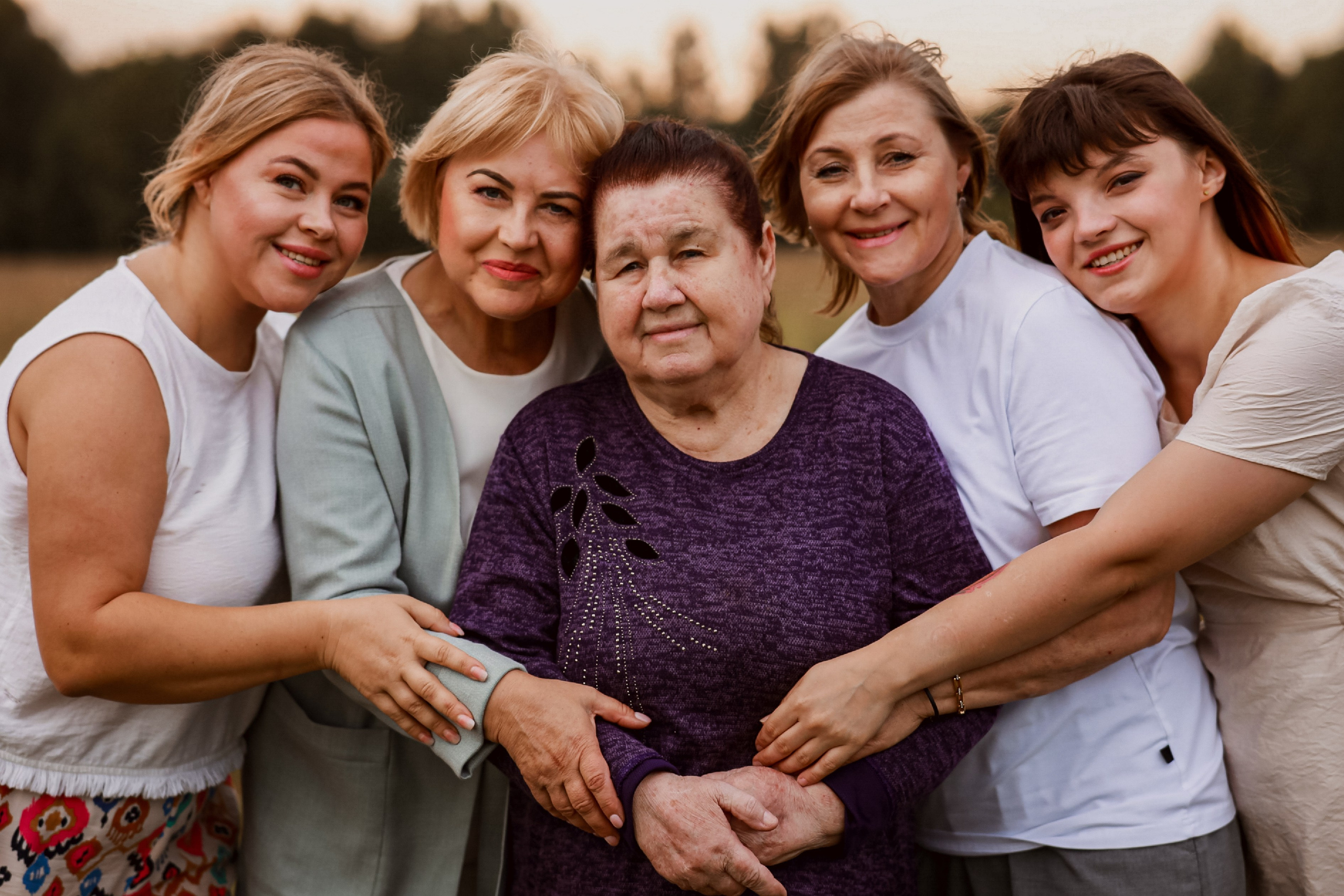 Семейная сьемка — 4 поколения