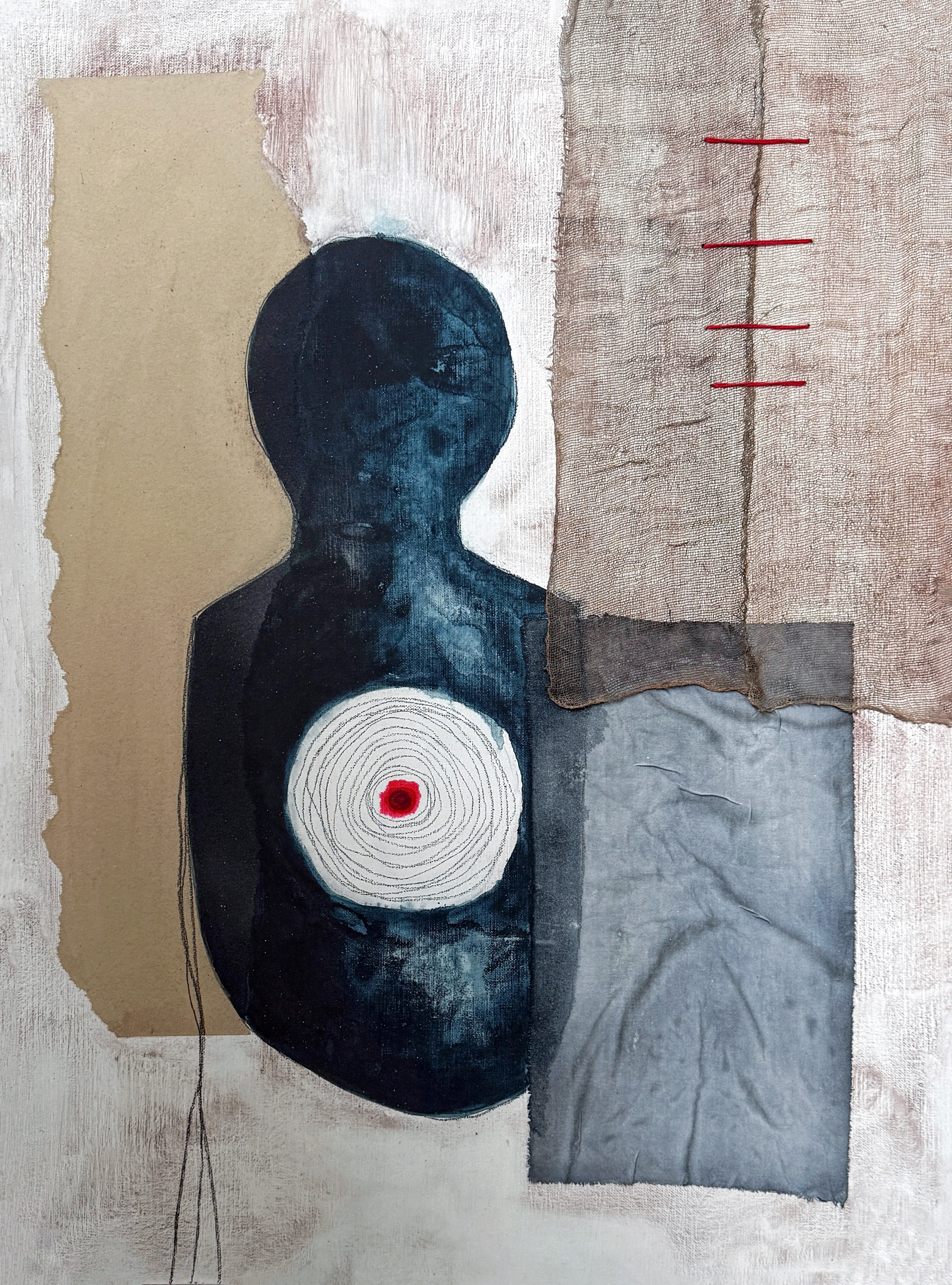 Уязвимость. Смешанная техника, холст на подрамнике 60х80 см. 2026г. 60 000 руб