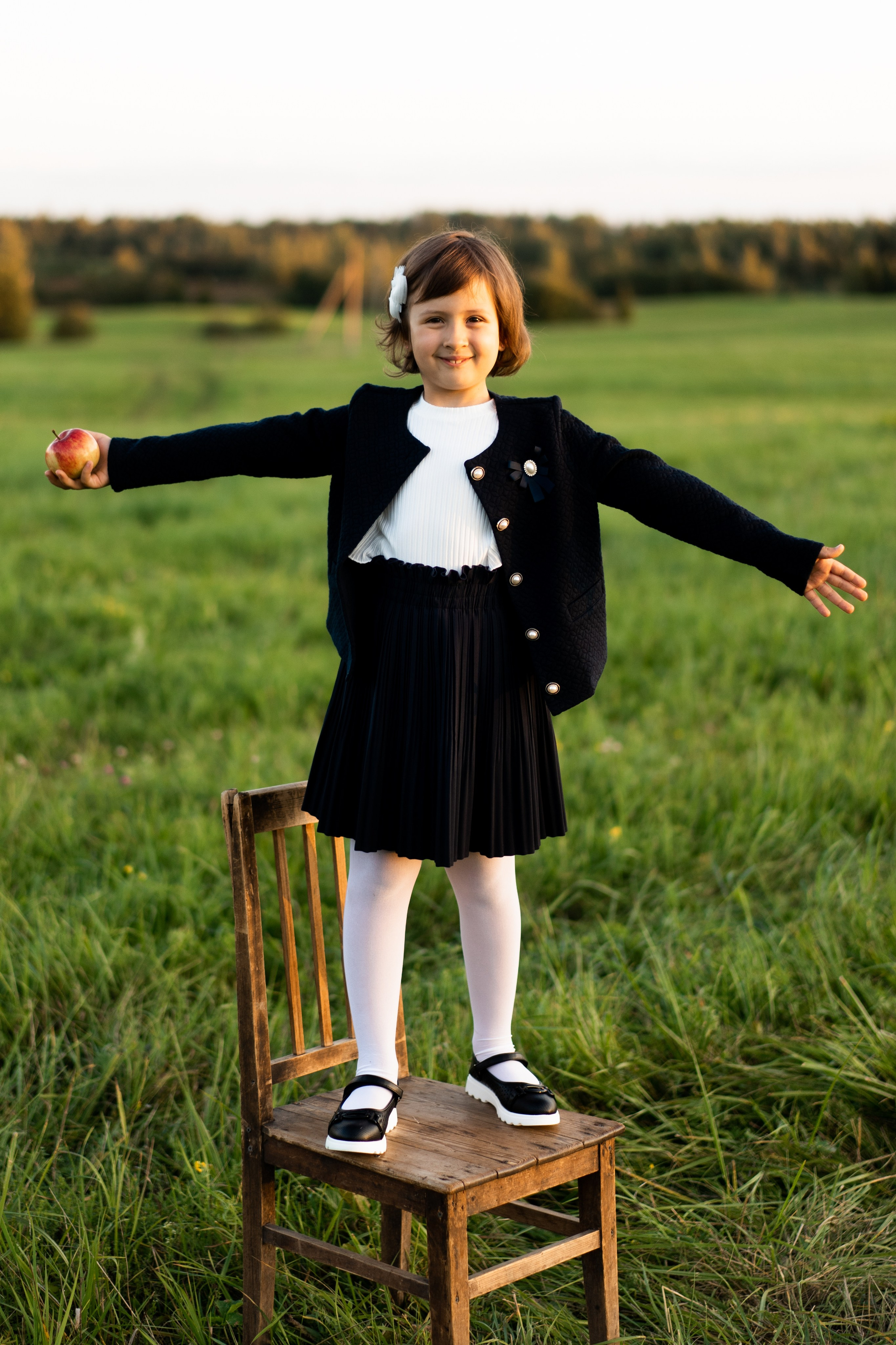 Майя. Первый раз в 1 класс. Семейный и детский фотограф в Санкт-Петербурге Дарина Герчиу