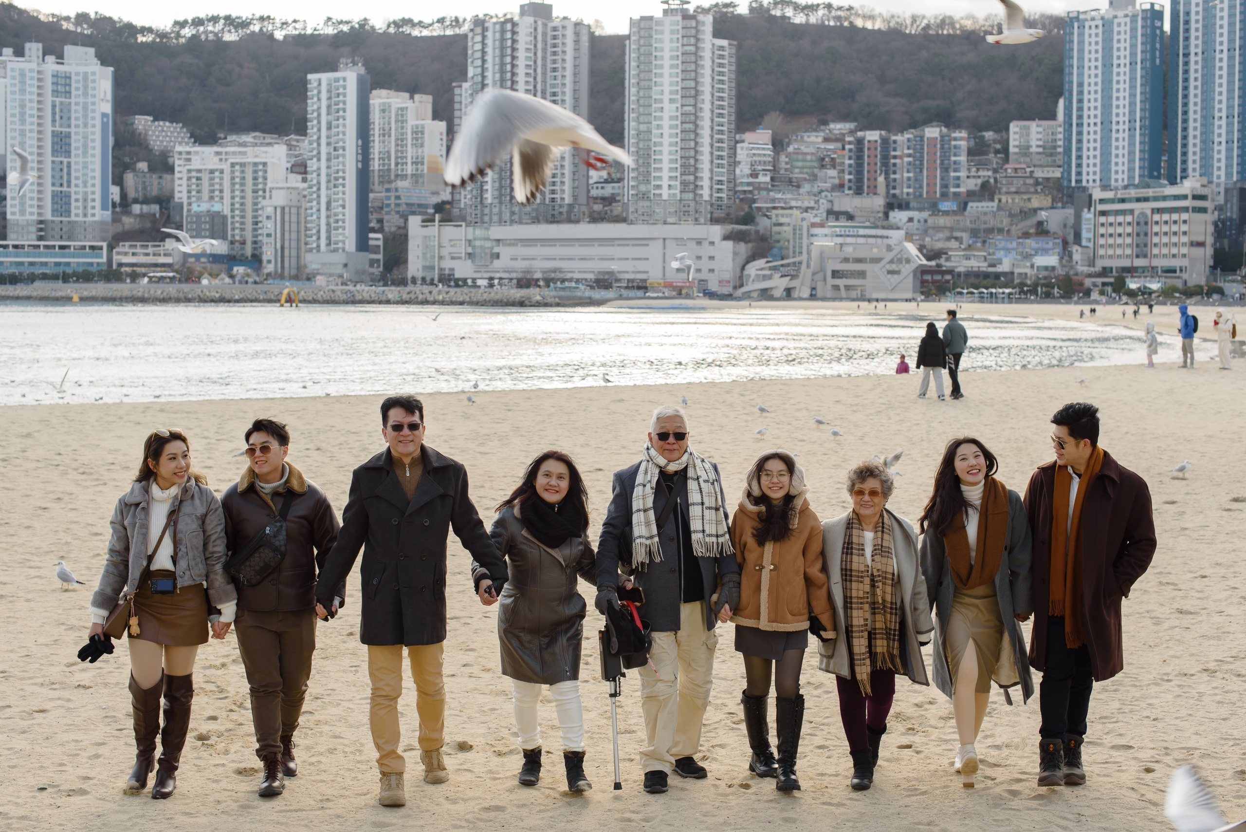 Family photoset on Songdo beach in Busan. Busan photographer | Фотограф Пусан