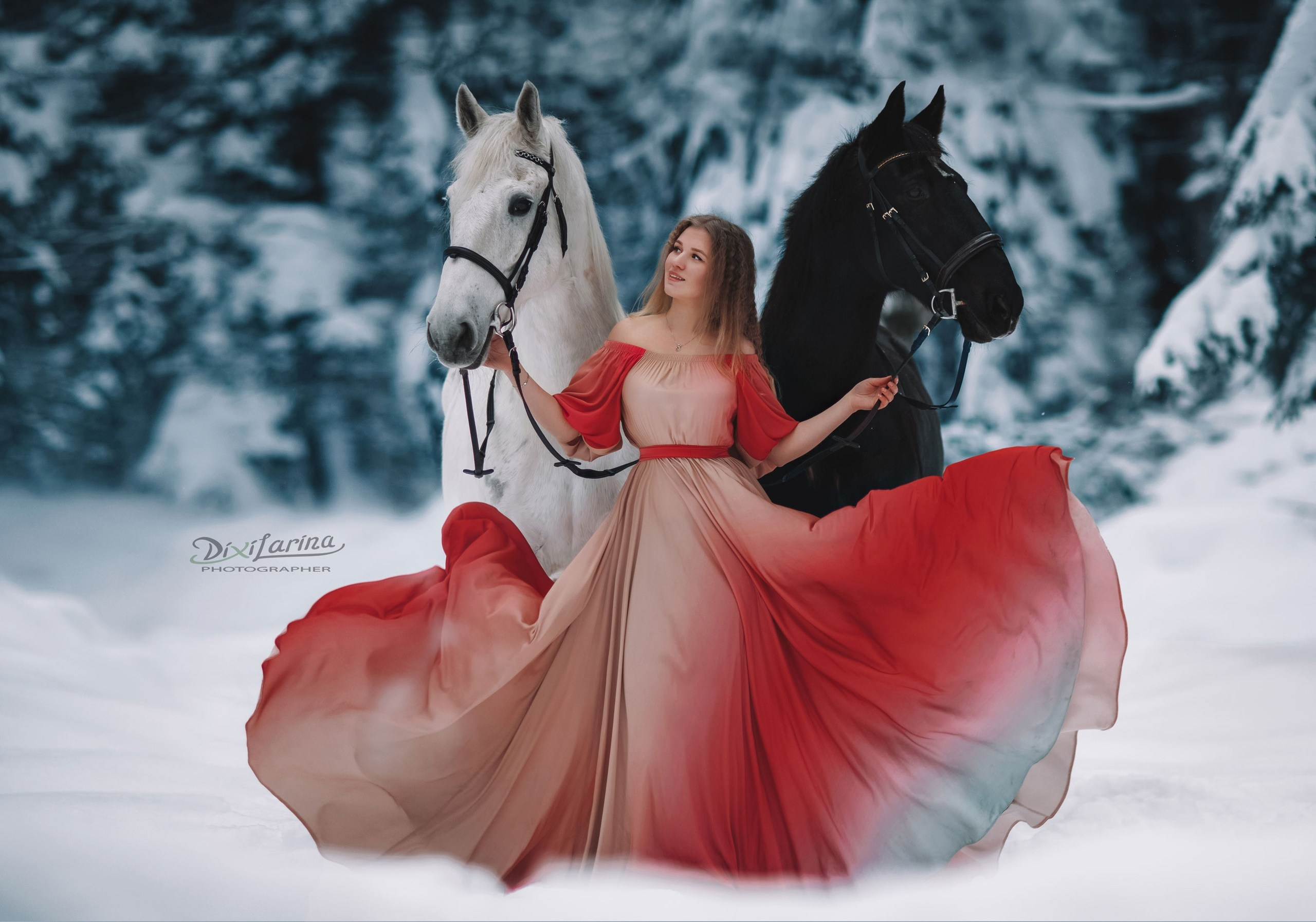 Примеры зимних образов фото Дикси Ларина. Фотограф Варвара Ермоленко