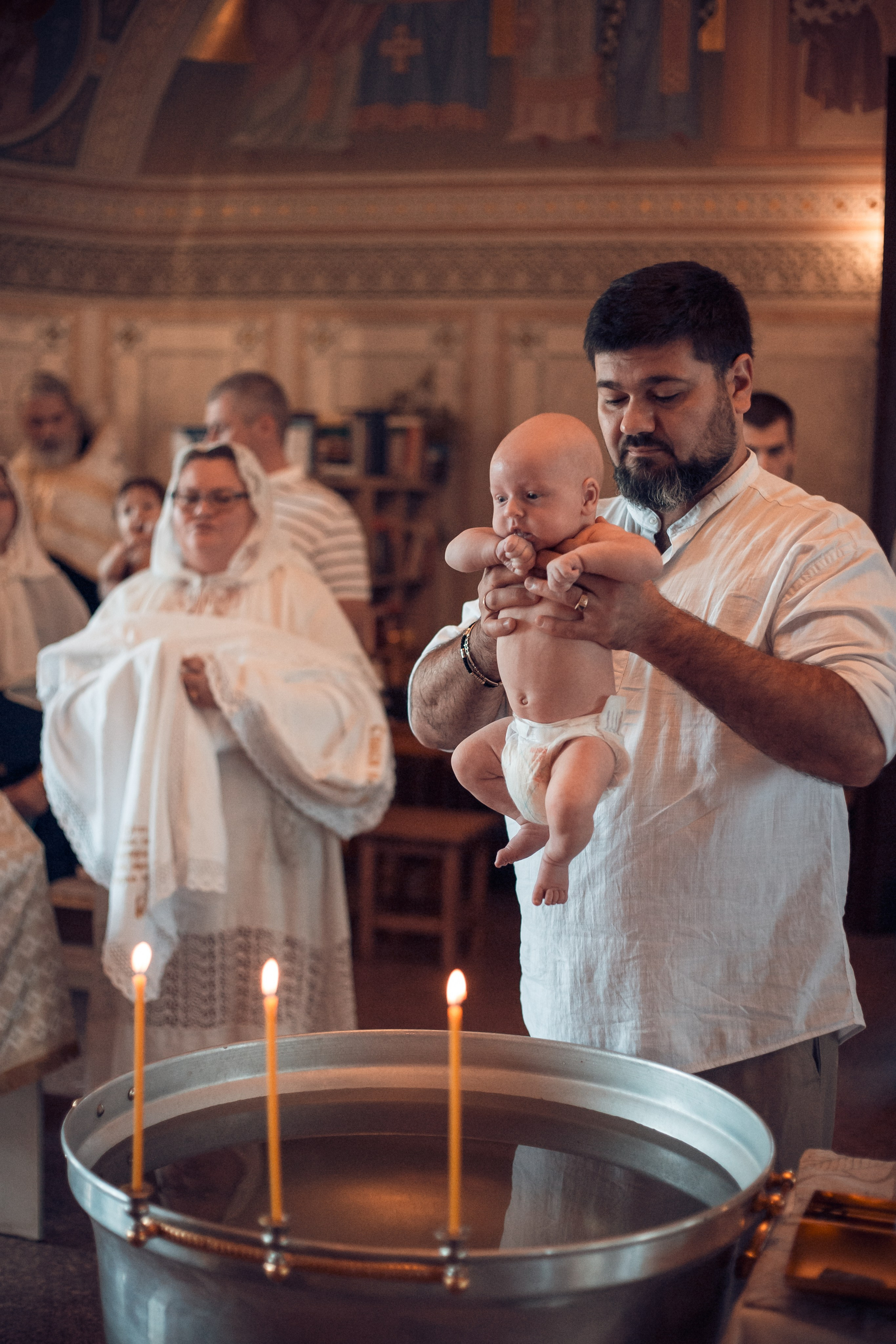 Крещение Сергея в храме Успения Богородицы с. Истомино