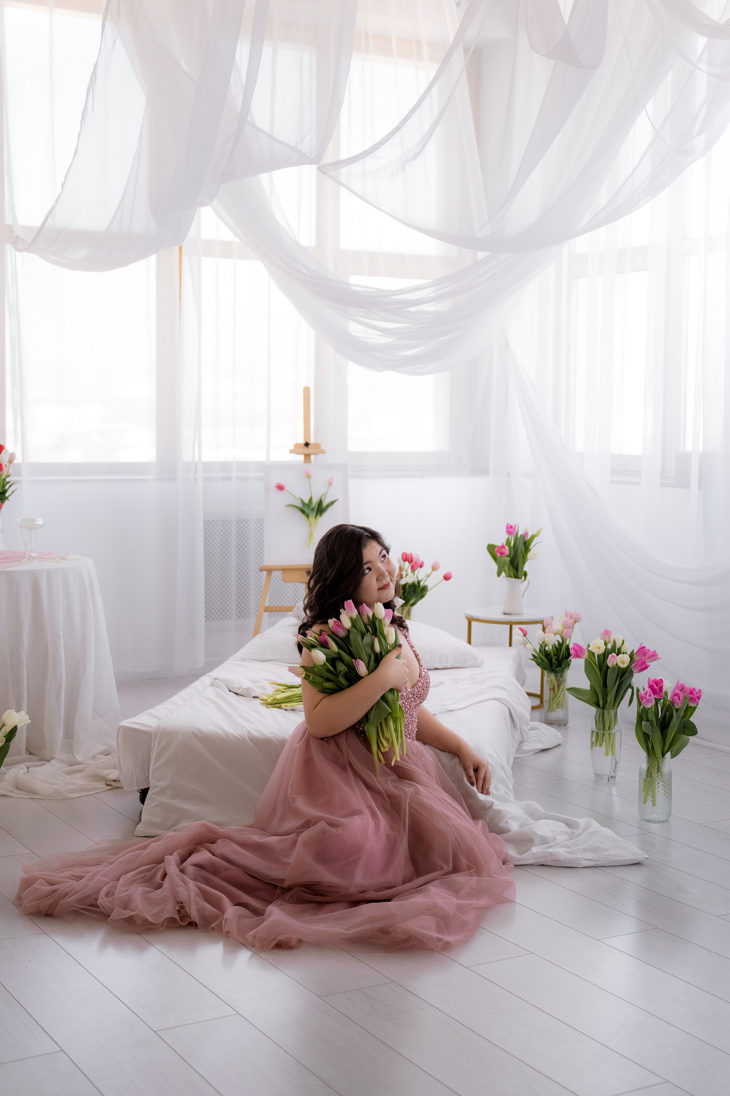 Тюльпановое настроение. Фотостудия Малина в городе Улан-Удэ. Фотограф Ирина Жарникова