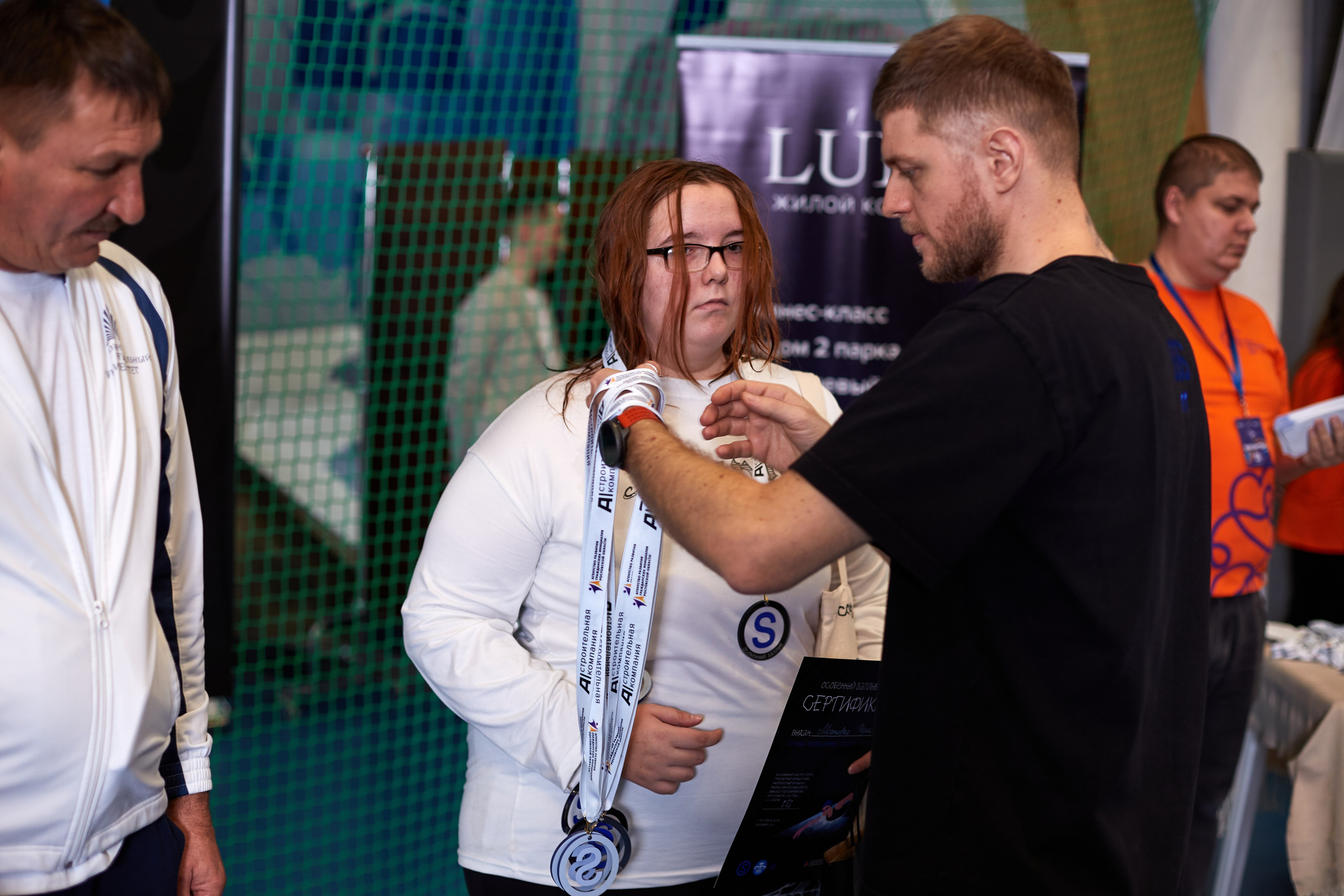 Особенный заплыв, Аксай, дворец спорта. Фотограф Зиновьев Михаил. Фотограф Зиновьев Михаил