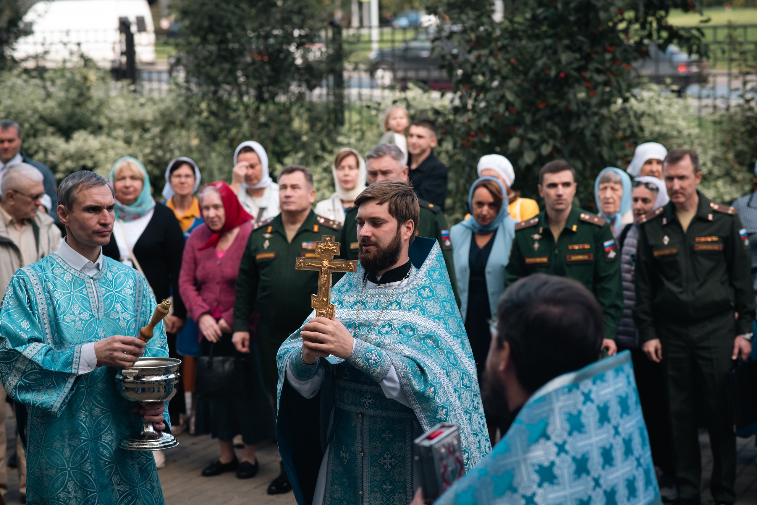 Храм Андрея Боголюбского, служба с участием войск РХБ защиты. Фотограф, визажист. Москва