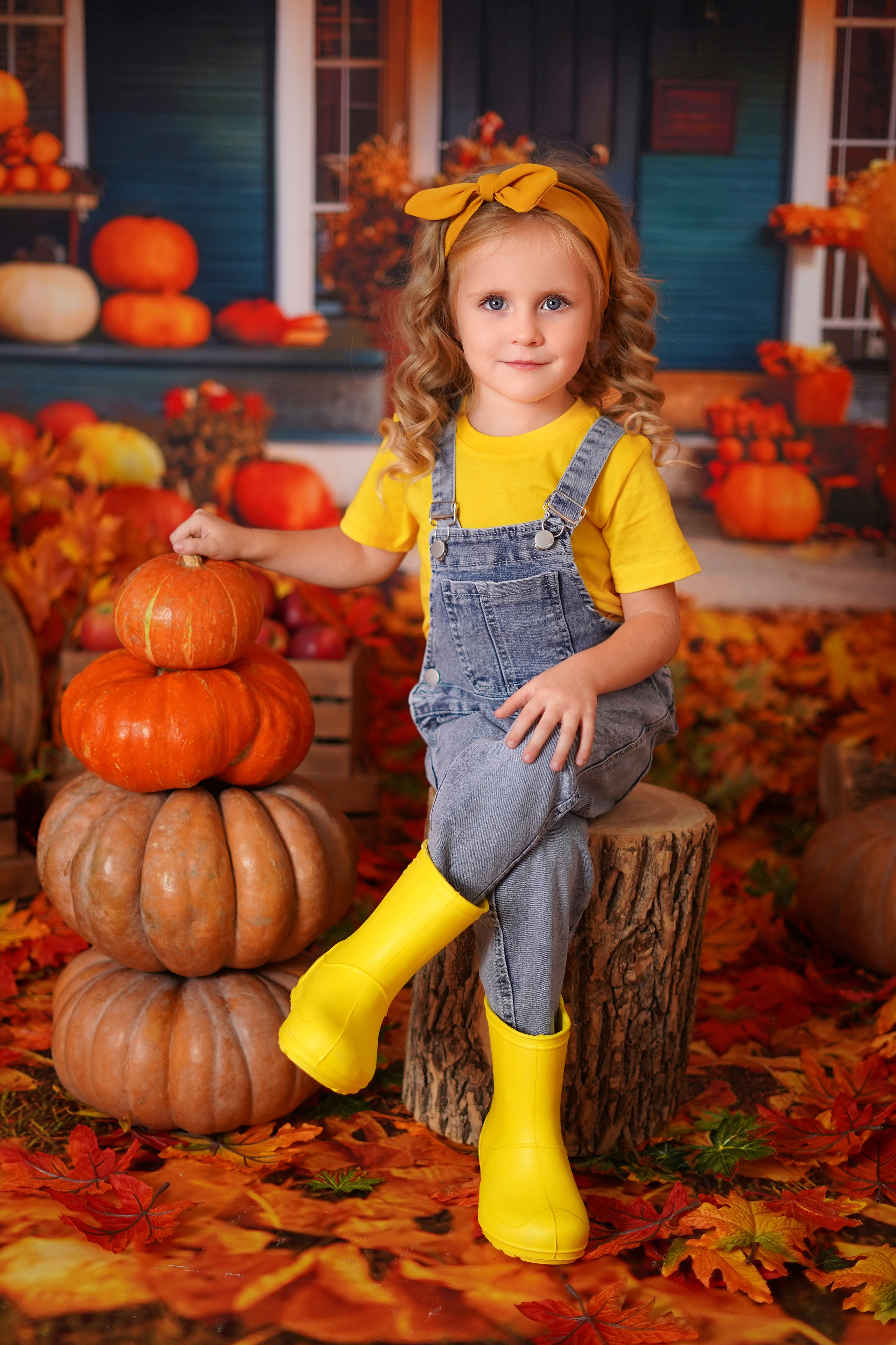 Осенний фотодень в студии Антураж. Детский семейный фотограф Краснодар