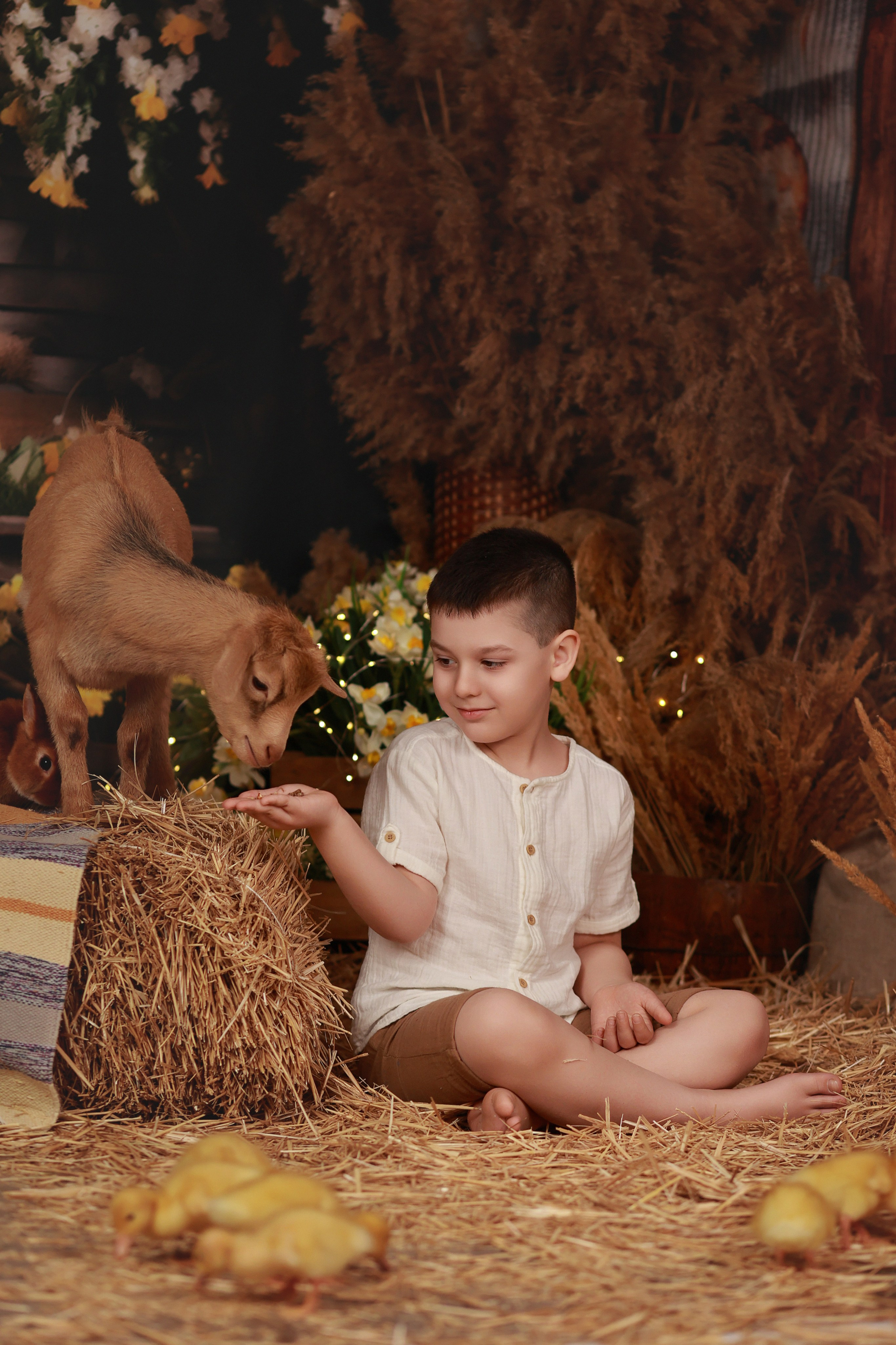 «Светлая Пасха» с утятами. Детский семейный фотограф Краснодар