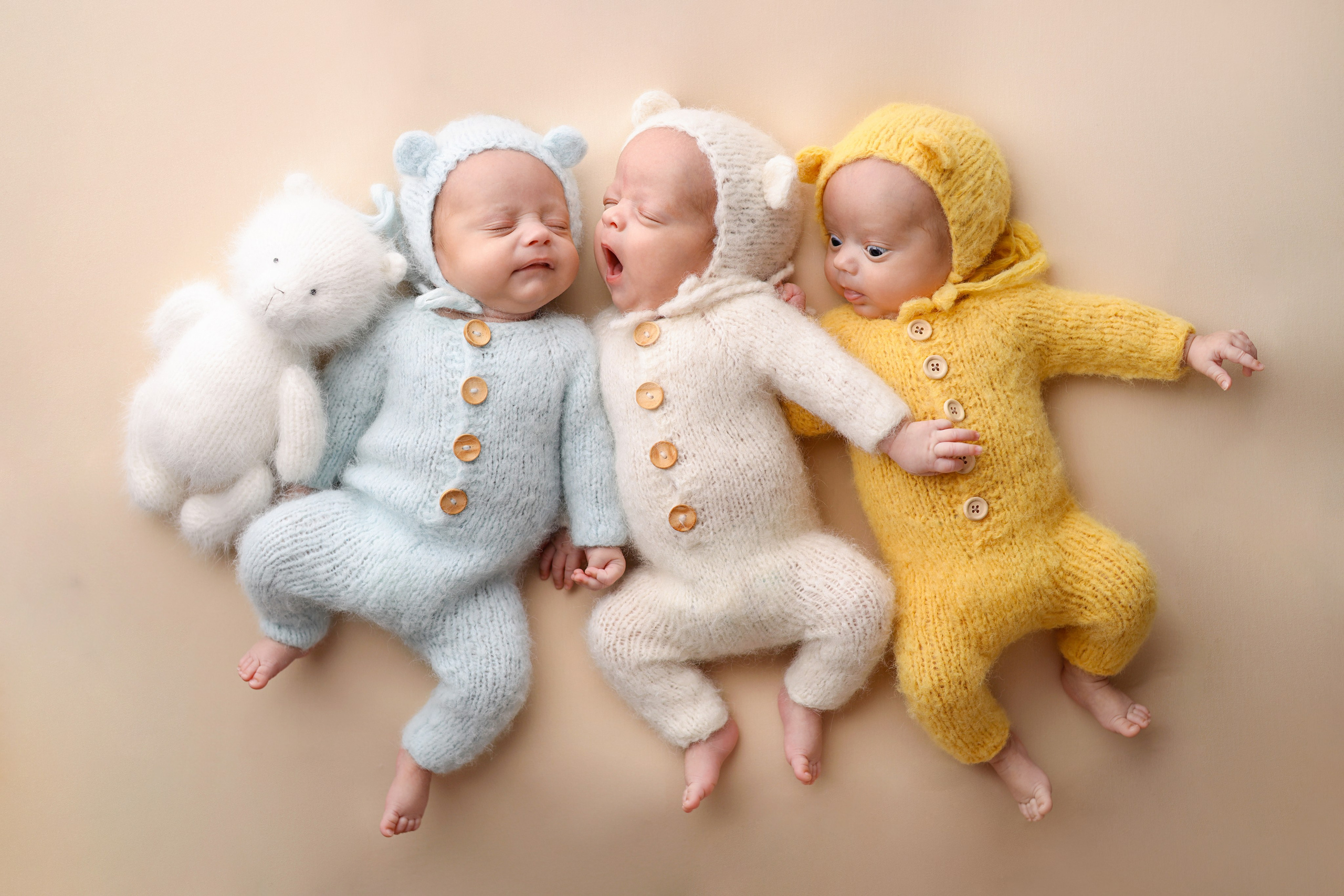 Съемка тройняшек Матвея, Тимофея и Лёвы. Фотограф новорожденных Москва. Ньюборн фотограф Москва
