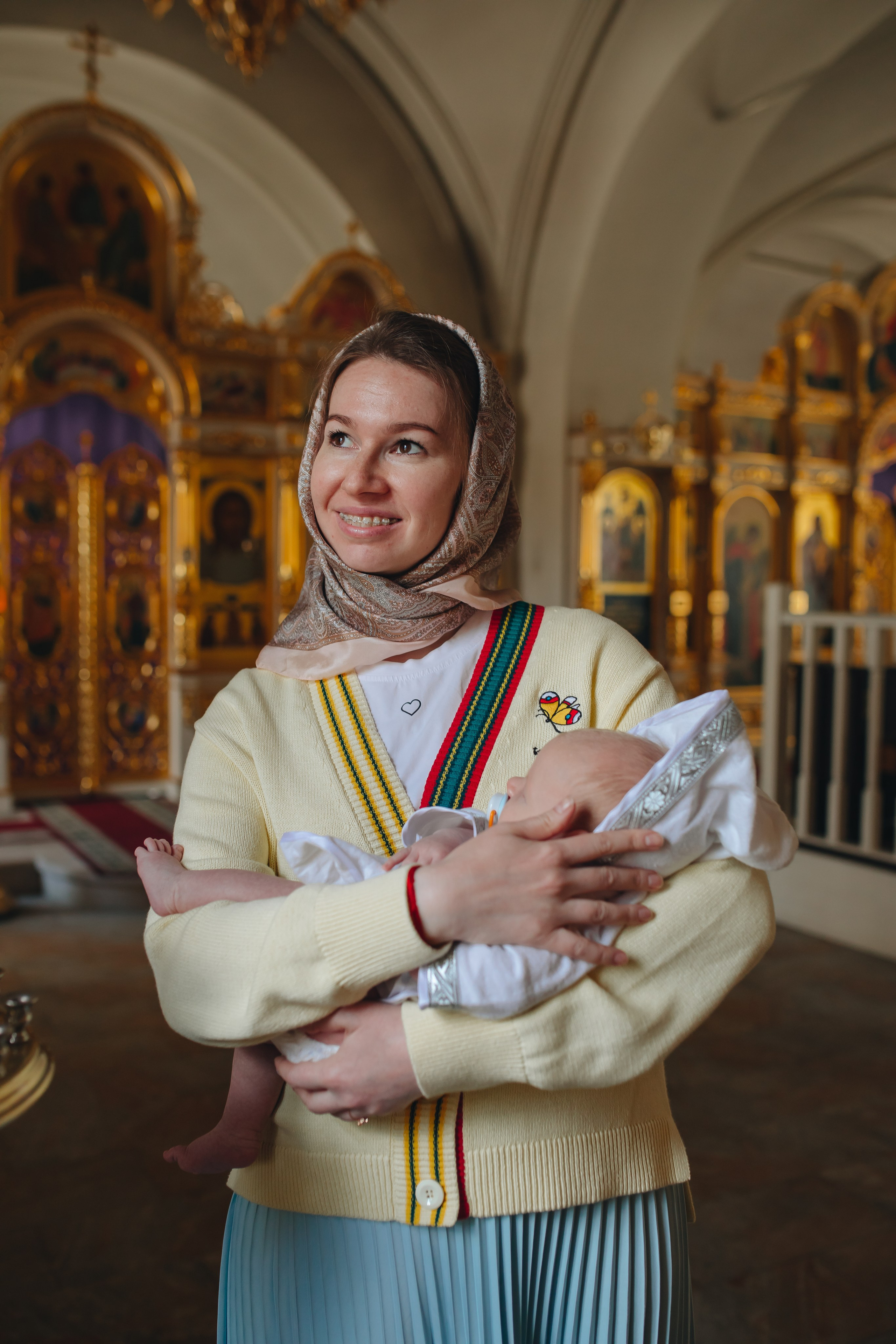 Крещение в светлом Храме. Семейный и детский фотограф в Москве Дорогова Екатерина