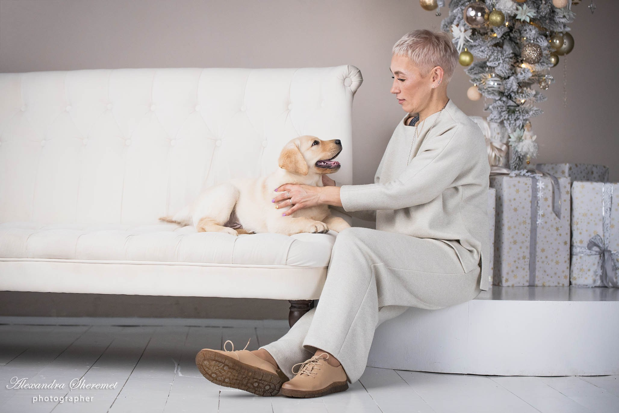 Оксана & лабрадор. Фотограф-анималист Александра Шеремет