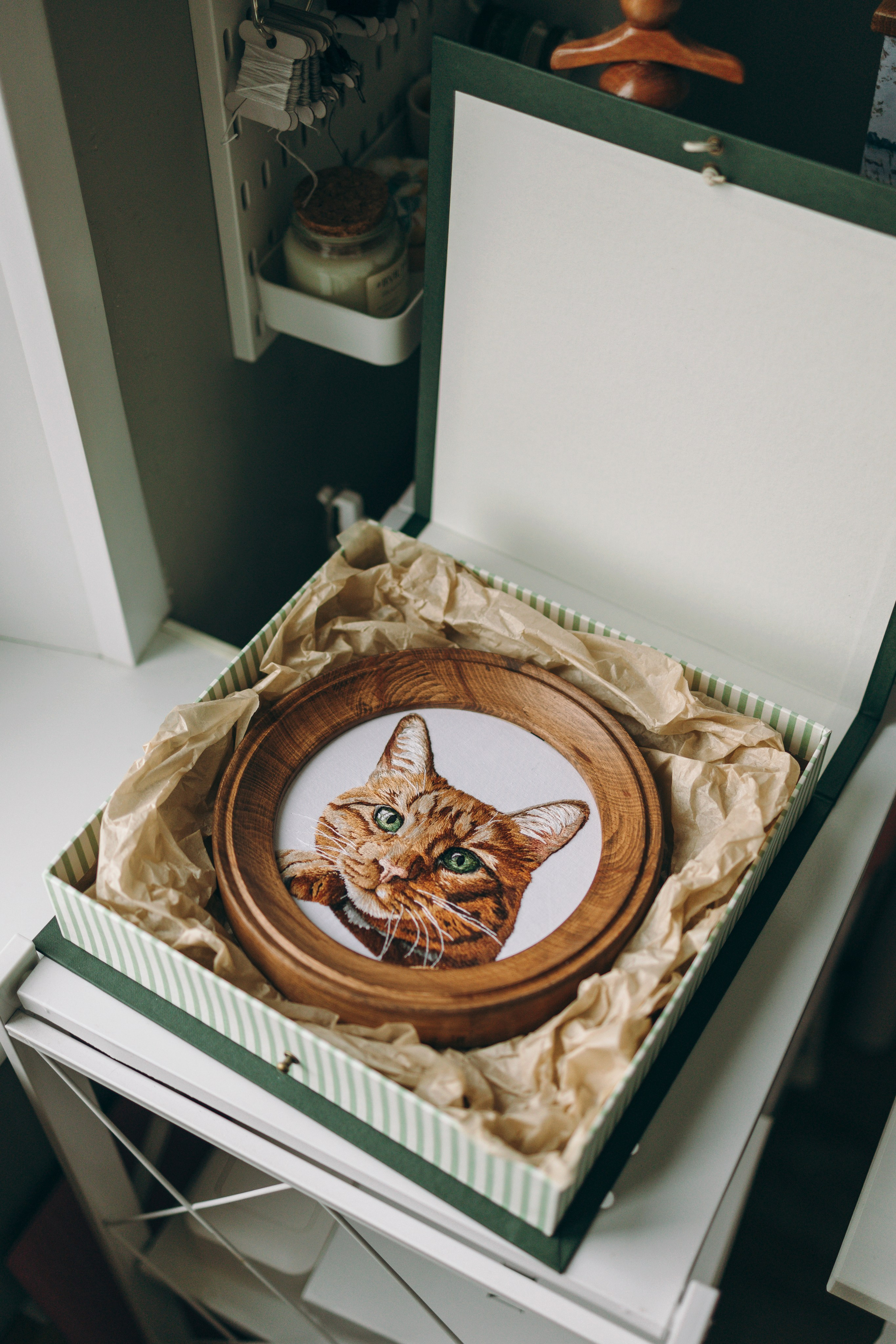 Портфолио. Портретная вышивка питомцев