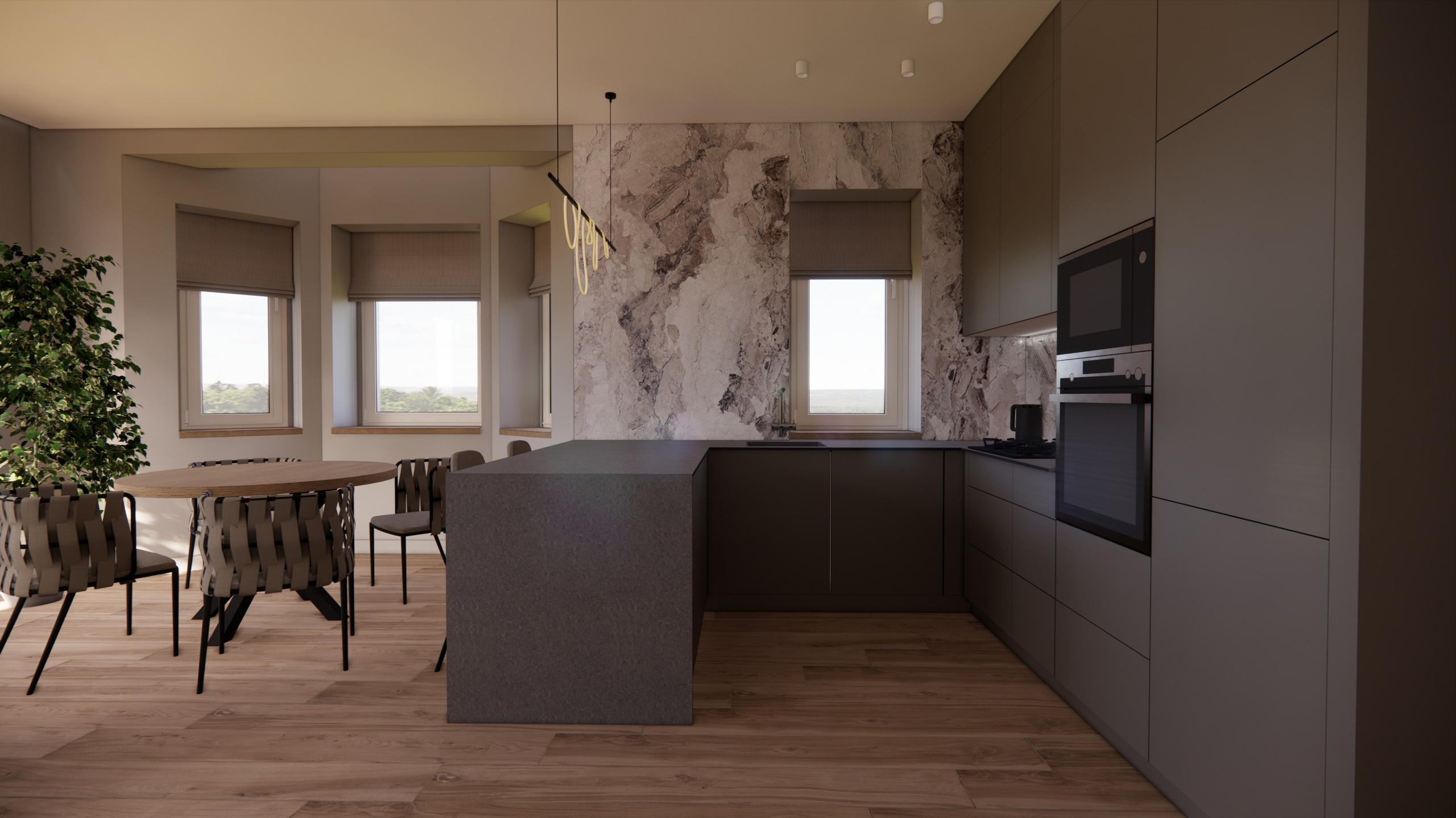 Дуплекс 120 м² в КП ВП-лайт (совместная работа с Любовью Поляковой designpolyakova.ru). Push-design.ru