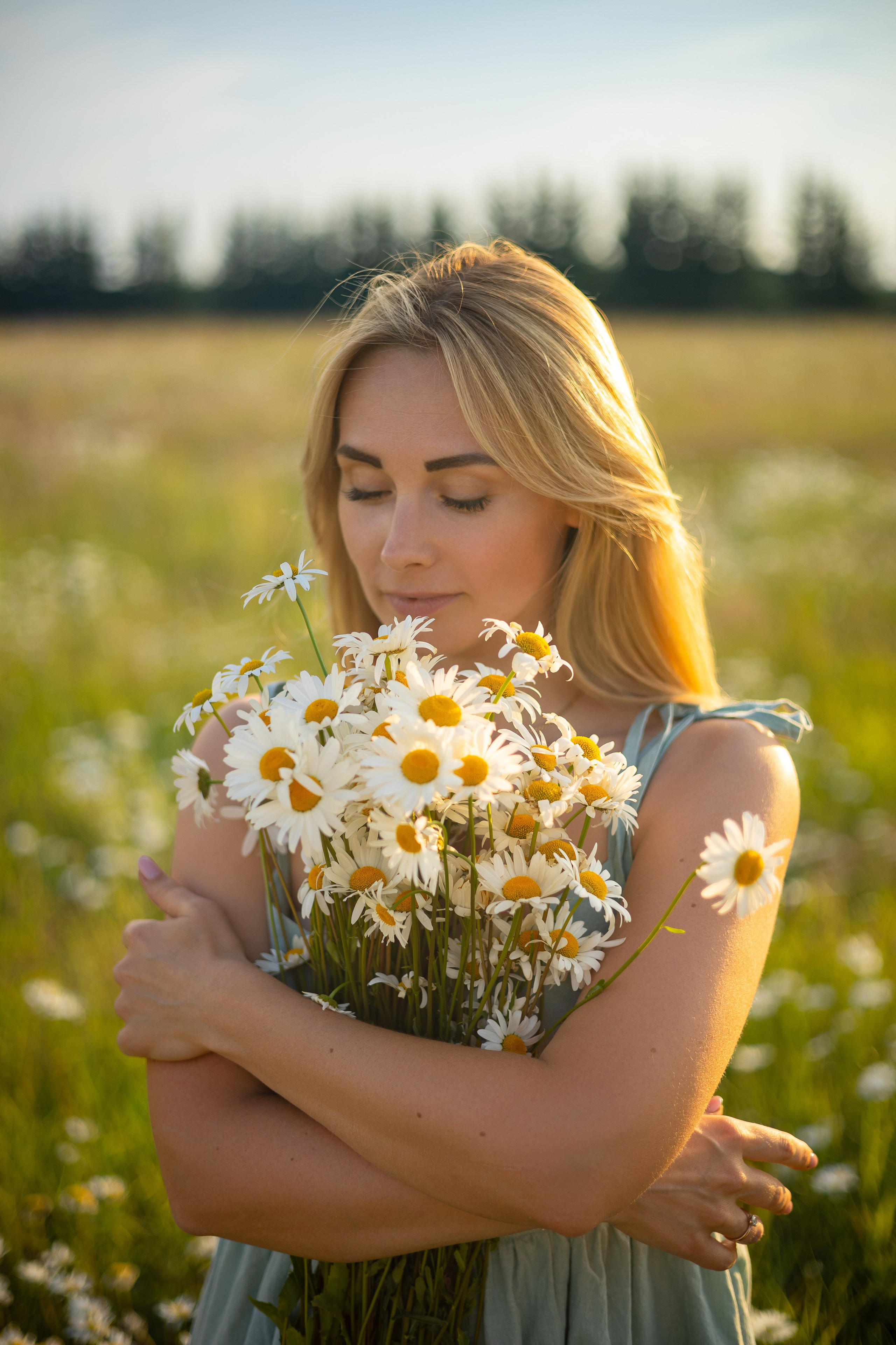 Индивидуальная фотосессия. Ромашки. Фотограф Самойлова Анна Архангельск, Северодвинск