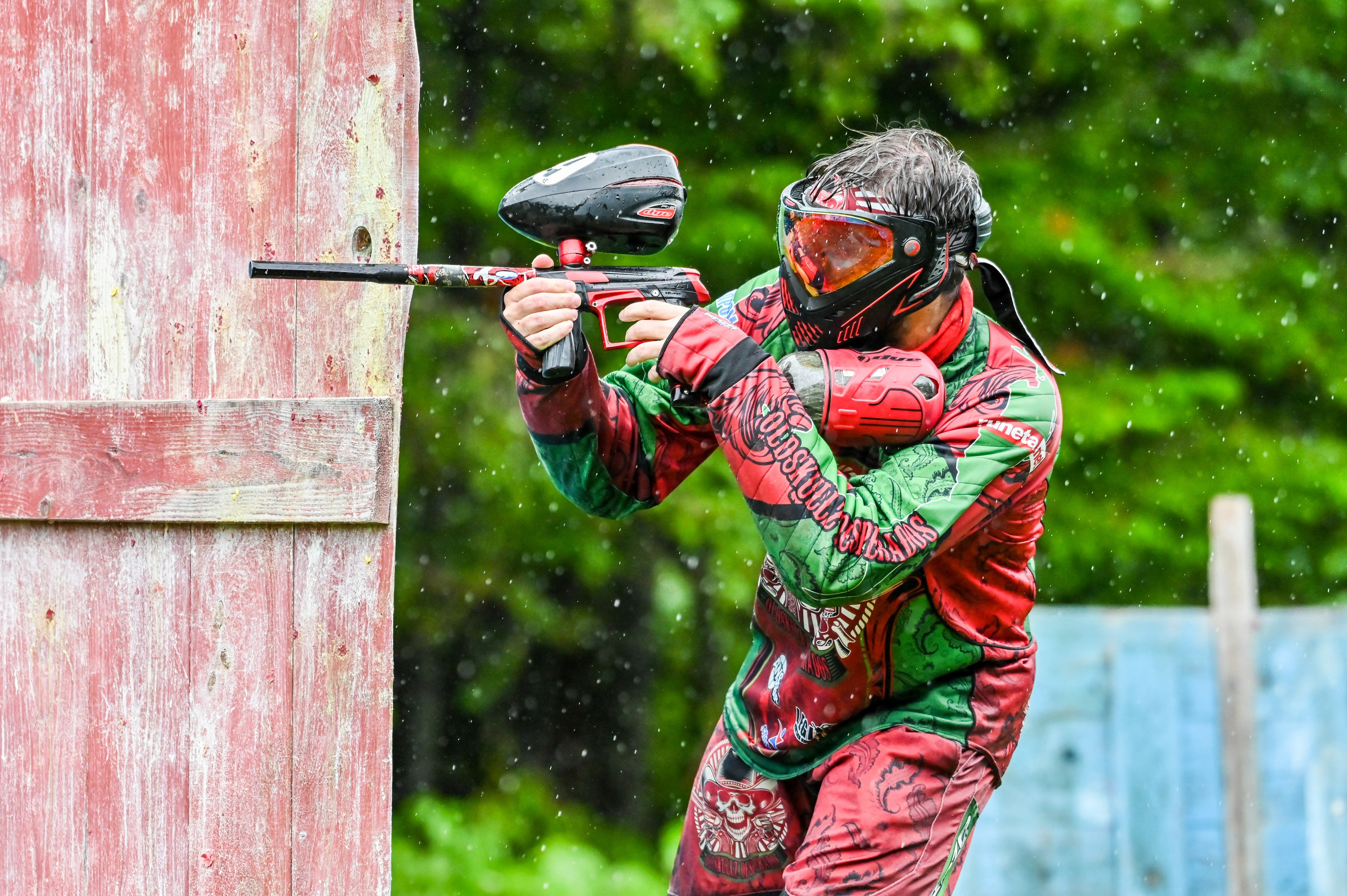 Пейнтбол в Дождь. Фоторепортажи Сахалина