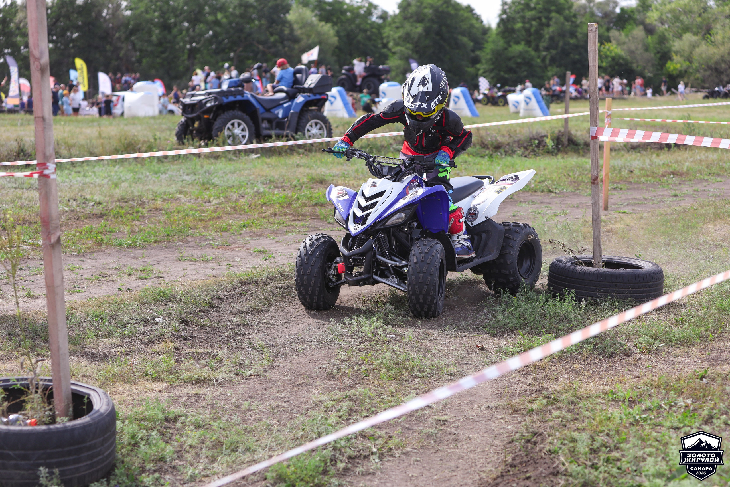 Заезды «МИНИ ДЕТИ» и «МАКСИ ДЕТИ». Кубок России по гонкам с водными препятствиями на квадроциклах «Золото Жигулей 2025». Спортивный фотограф в Самаре