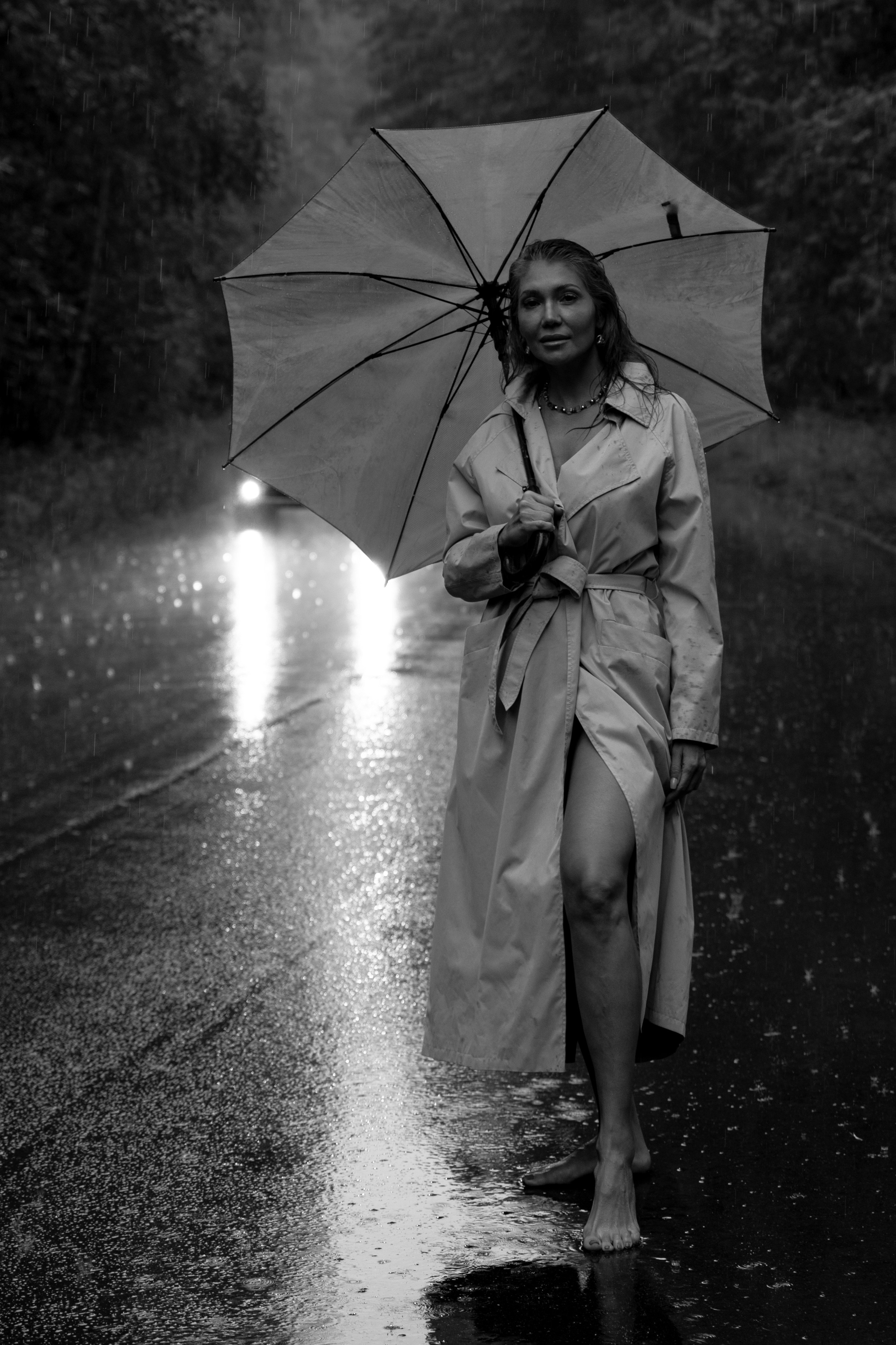Розалия. Сьемка под дождём в лесу. Фотограф Набережные Челны Казань