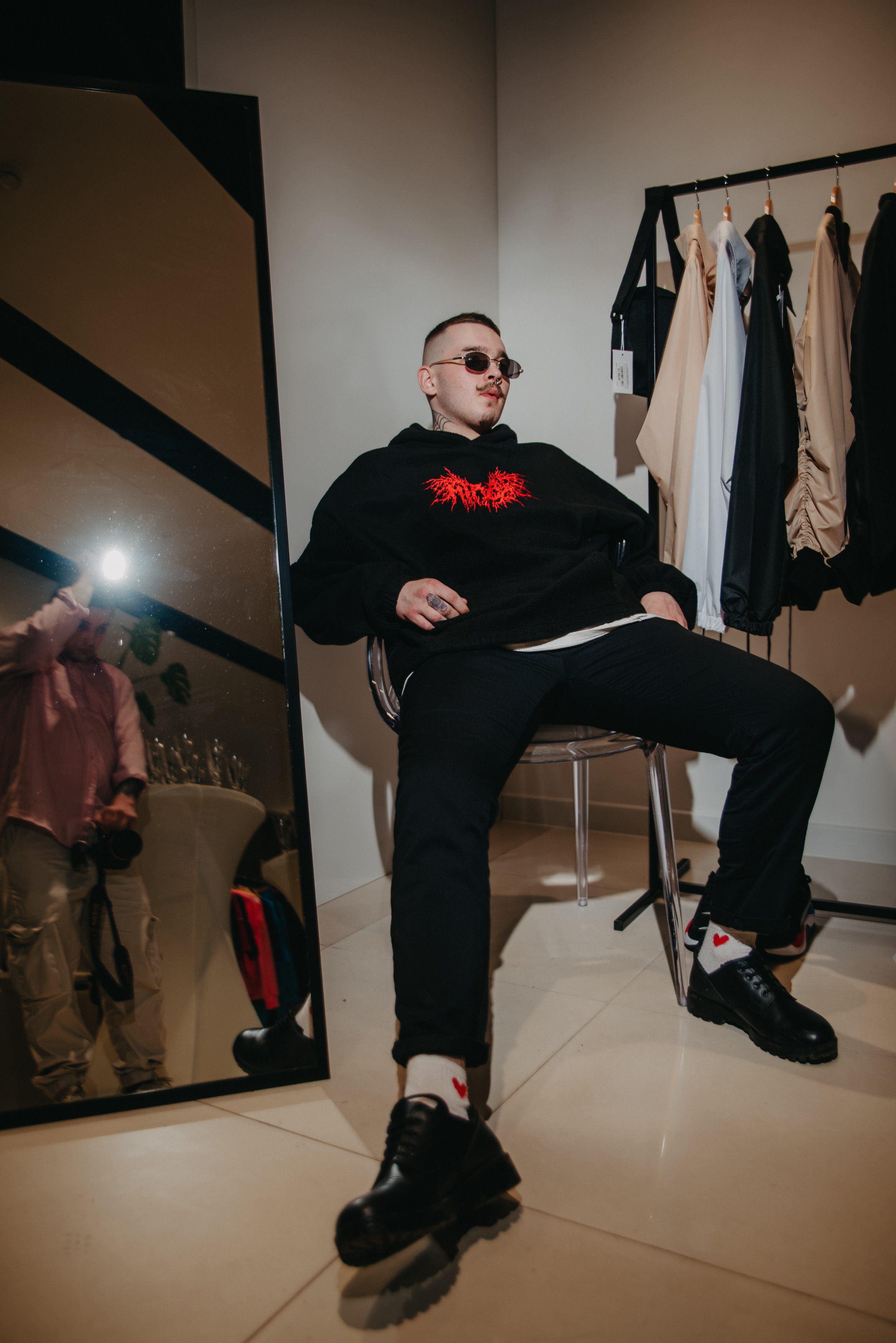 Открытие магазина концептуального бренда одежды MIRBA. Контент фотограф Илья Урс