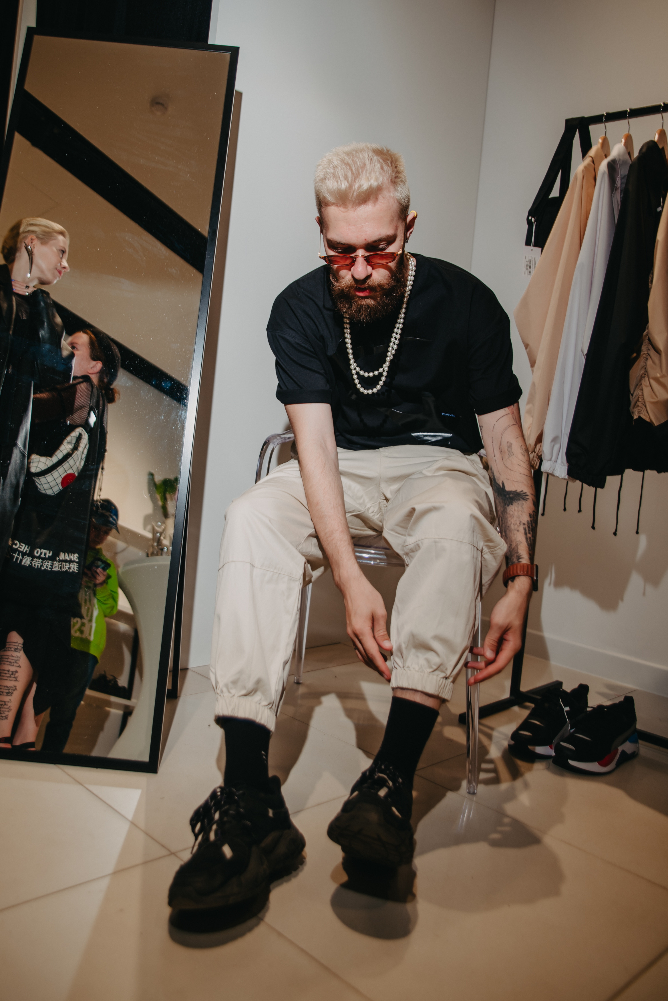 Открытие магазина концептуального бренда одежды MIRBA. Контент фотограф Илья Урс