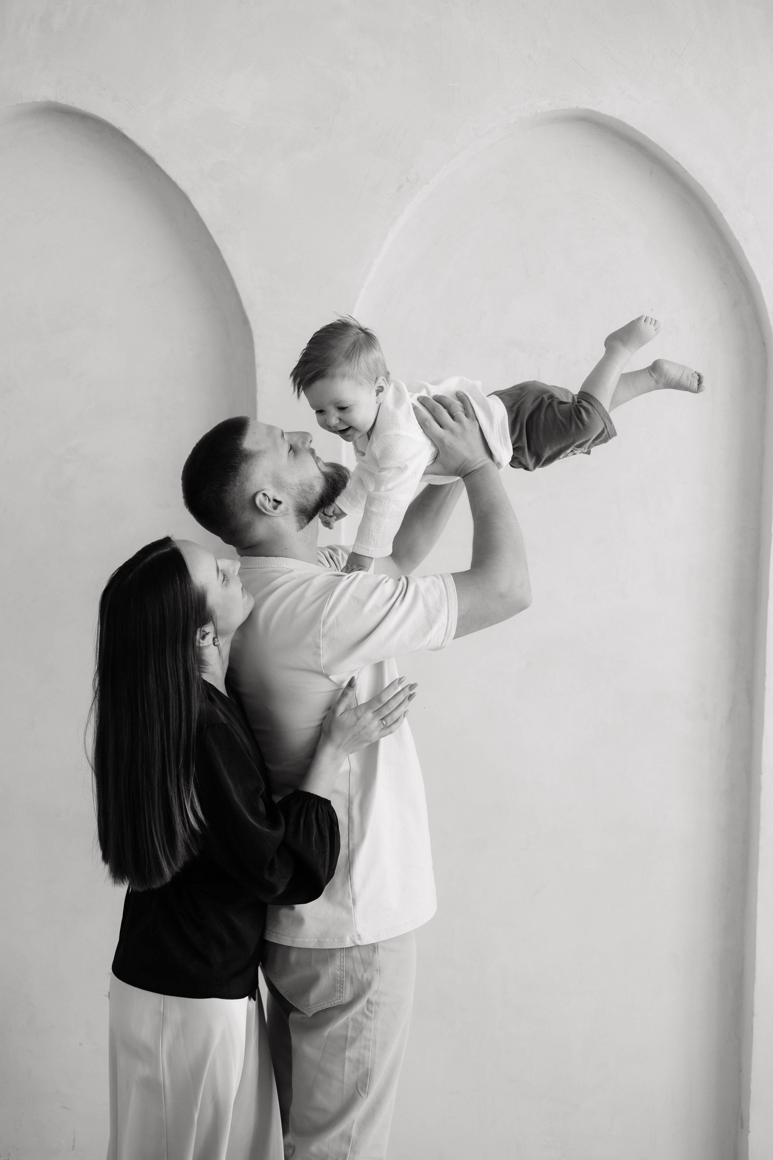 Арсений с мамой и папой. Фотограф в Кемерово Миллер Анна