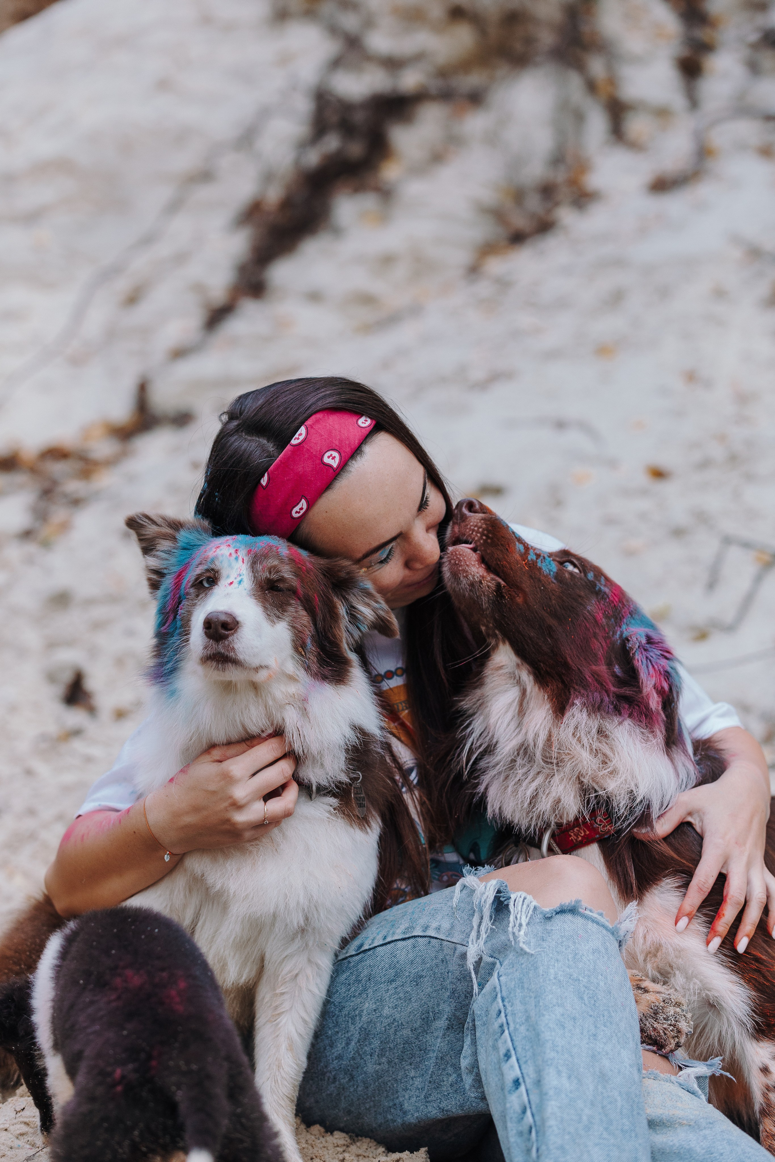 Краски холи. Фотограф анималист Кристина Карпова, Москва