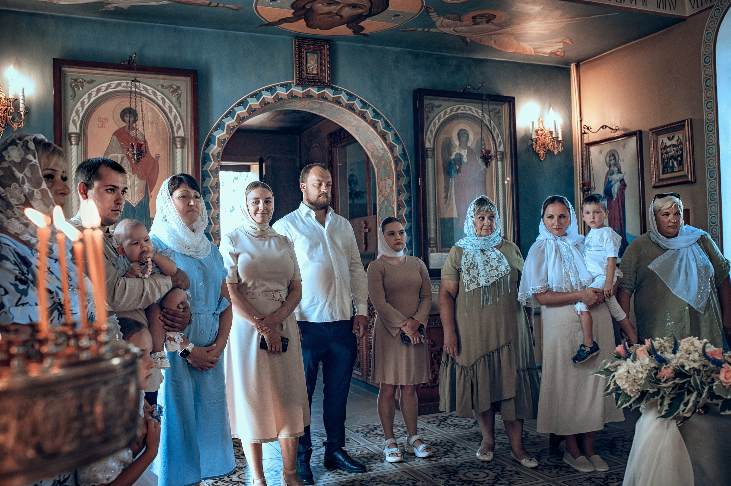 Съемка таинства крещения в Красноярске. Фотографы крещения/венчания  Красноярск Татьяна и Вячеслав Переваловы