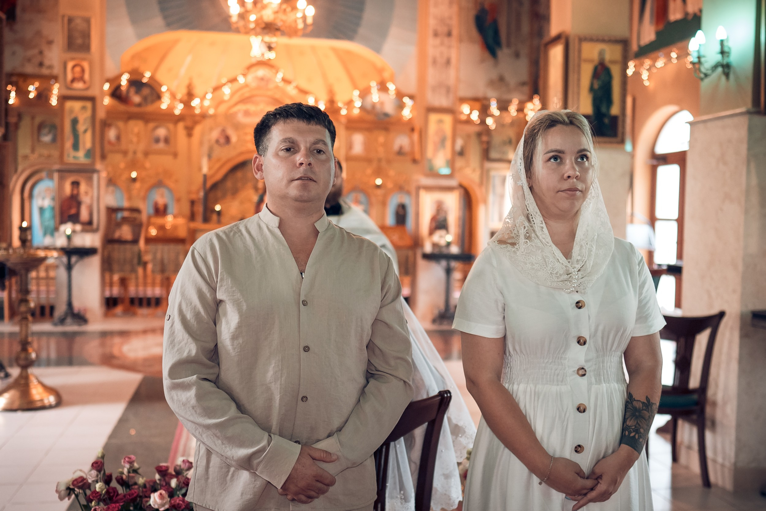 Крещение в храме Прп.Сергия Радонежского с. Орлиное. Церковный фотограф Севастополь