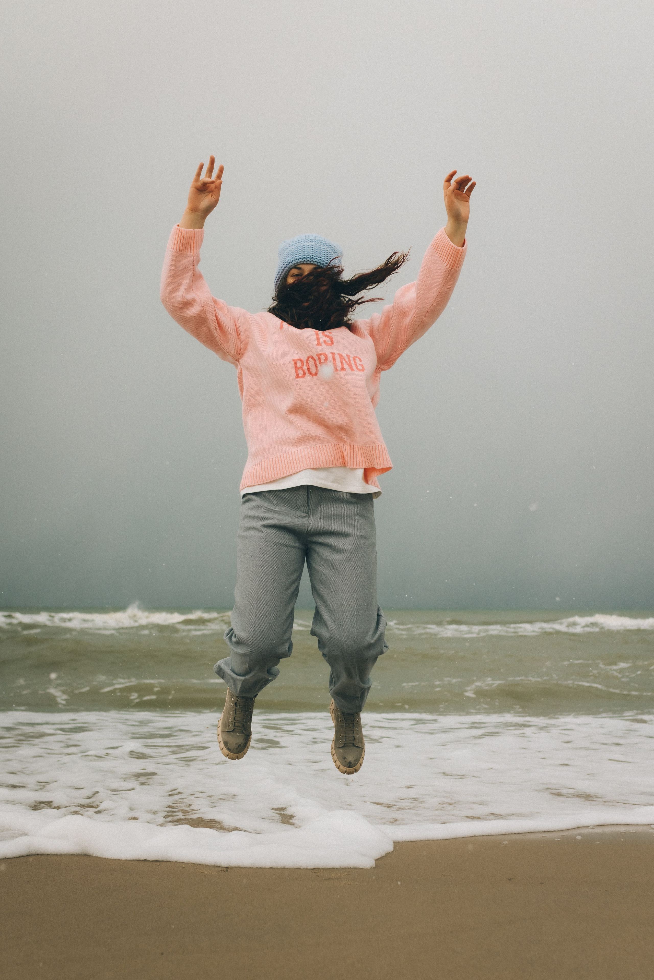 Маша и зима на Балтике. Фотограф Зеленоградск Красильникова Елена