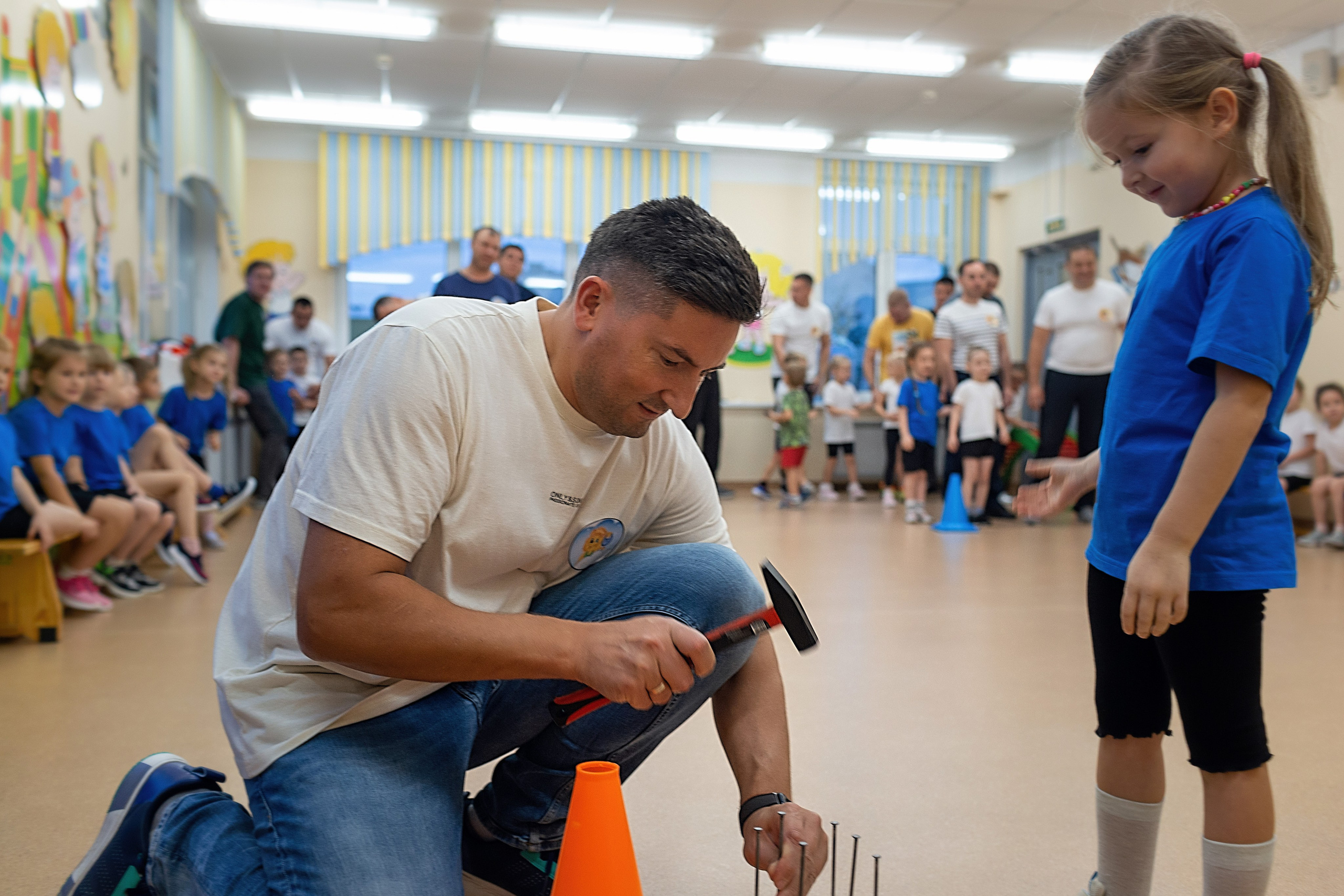 День пап в детском саду_2024. Семейный фотограф в Санкт-Петербурге