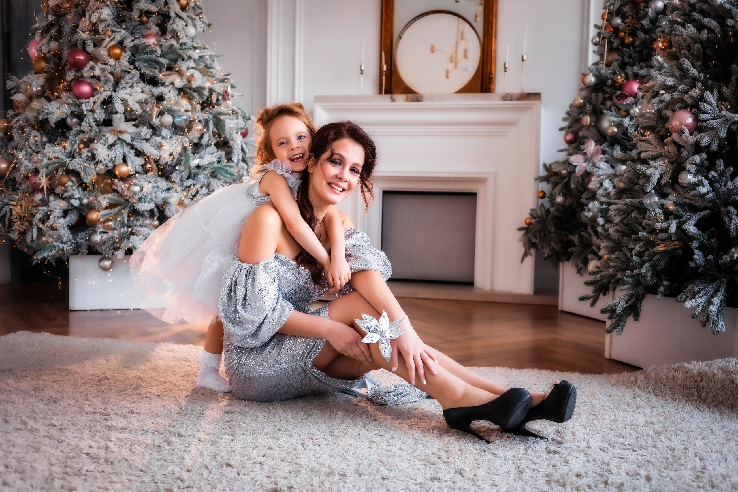 Новогодняя сказка для Кати и Миланы. Семейный и детский фотограф в Екатеринбурге Оксана Пипкина