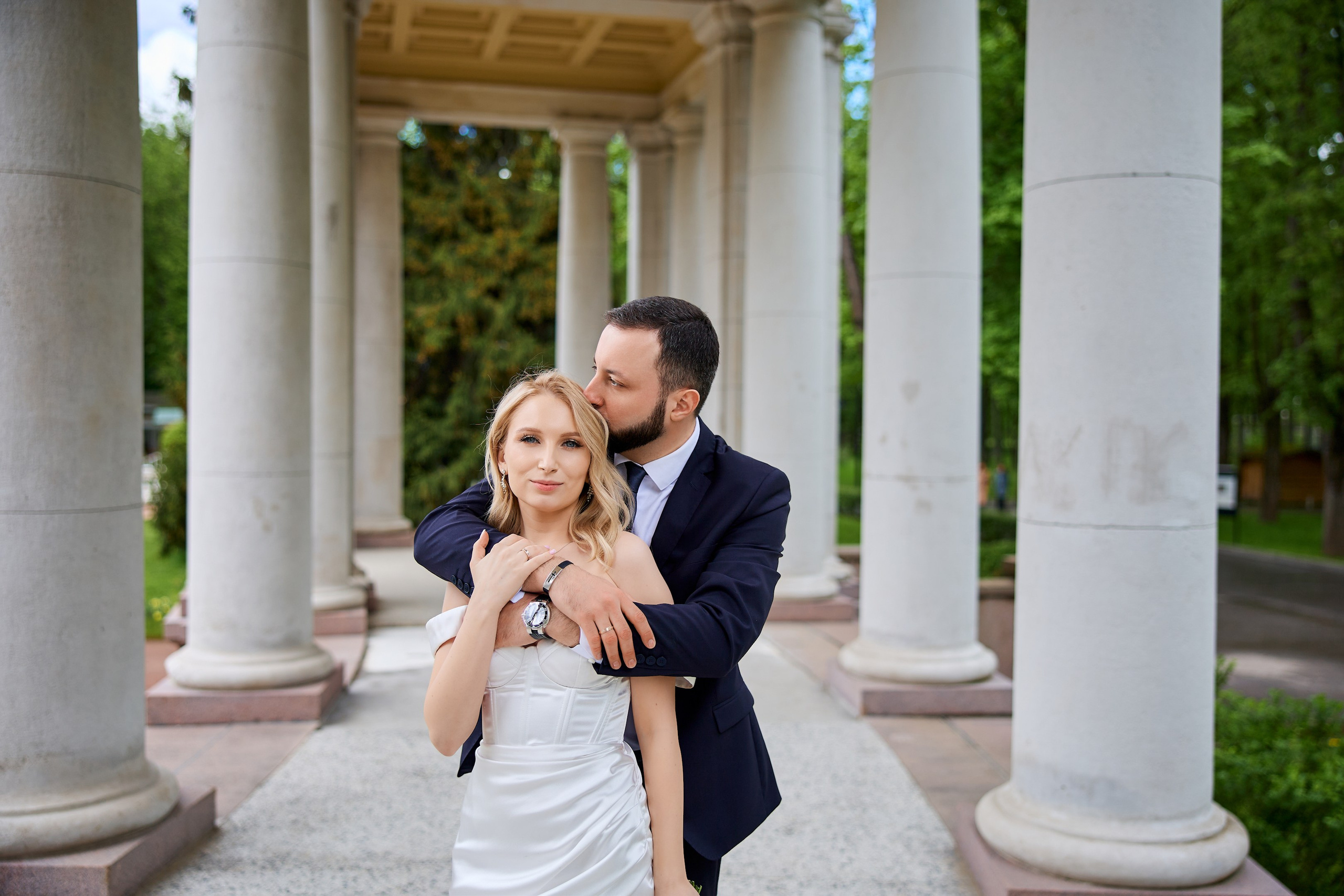 Свадебная фотосессия в Архангельском. Свадебный фотограф Сергей Колбинский
