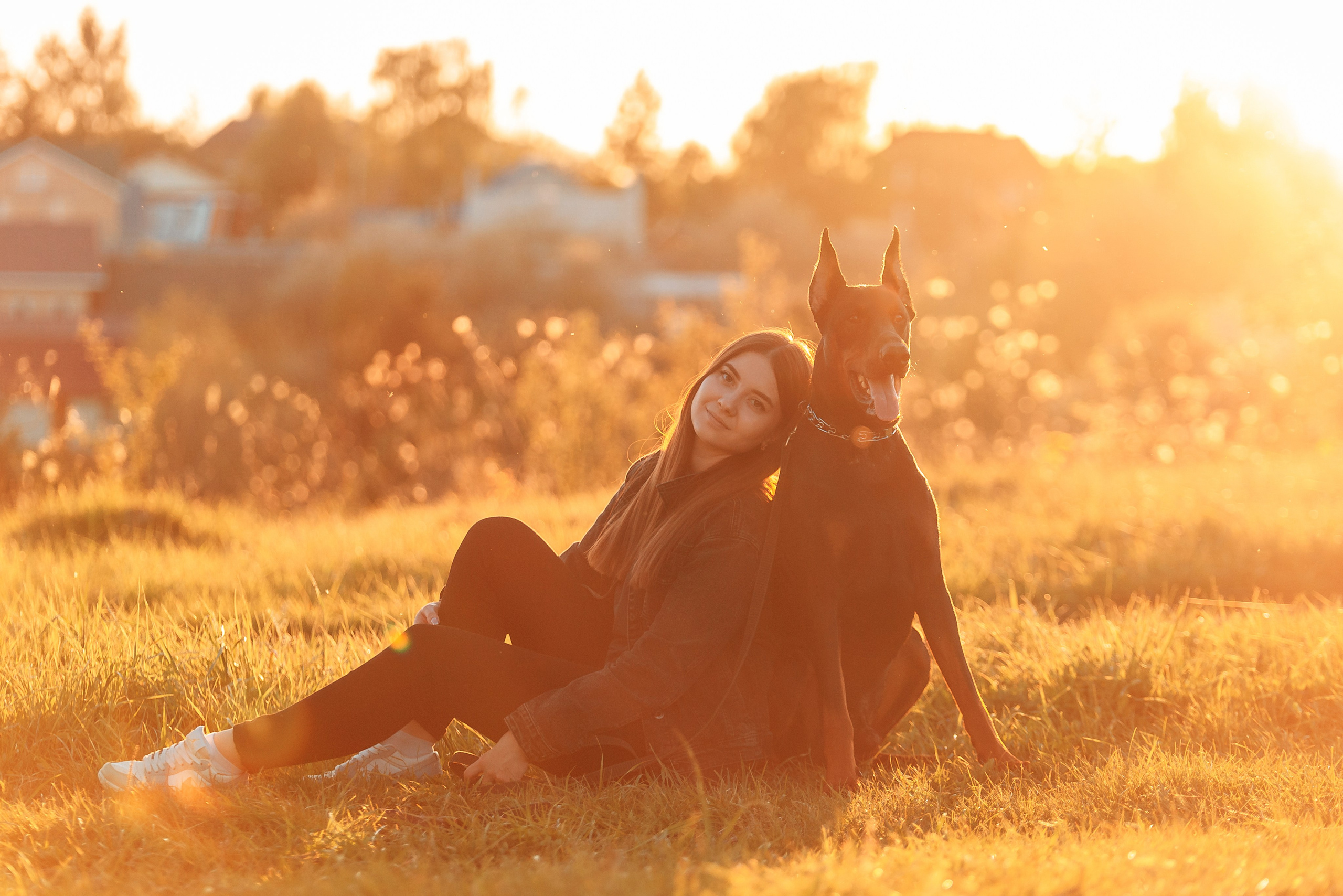 Юля, Андрей и Арес. Фотограф-анималист Анастасия Парфенова|Екатеринбург