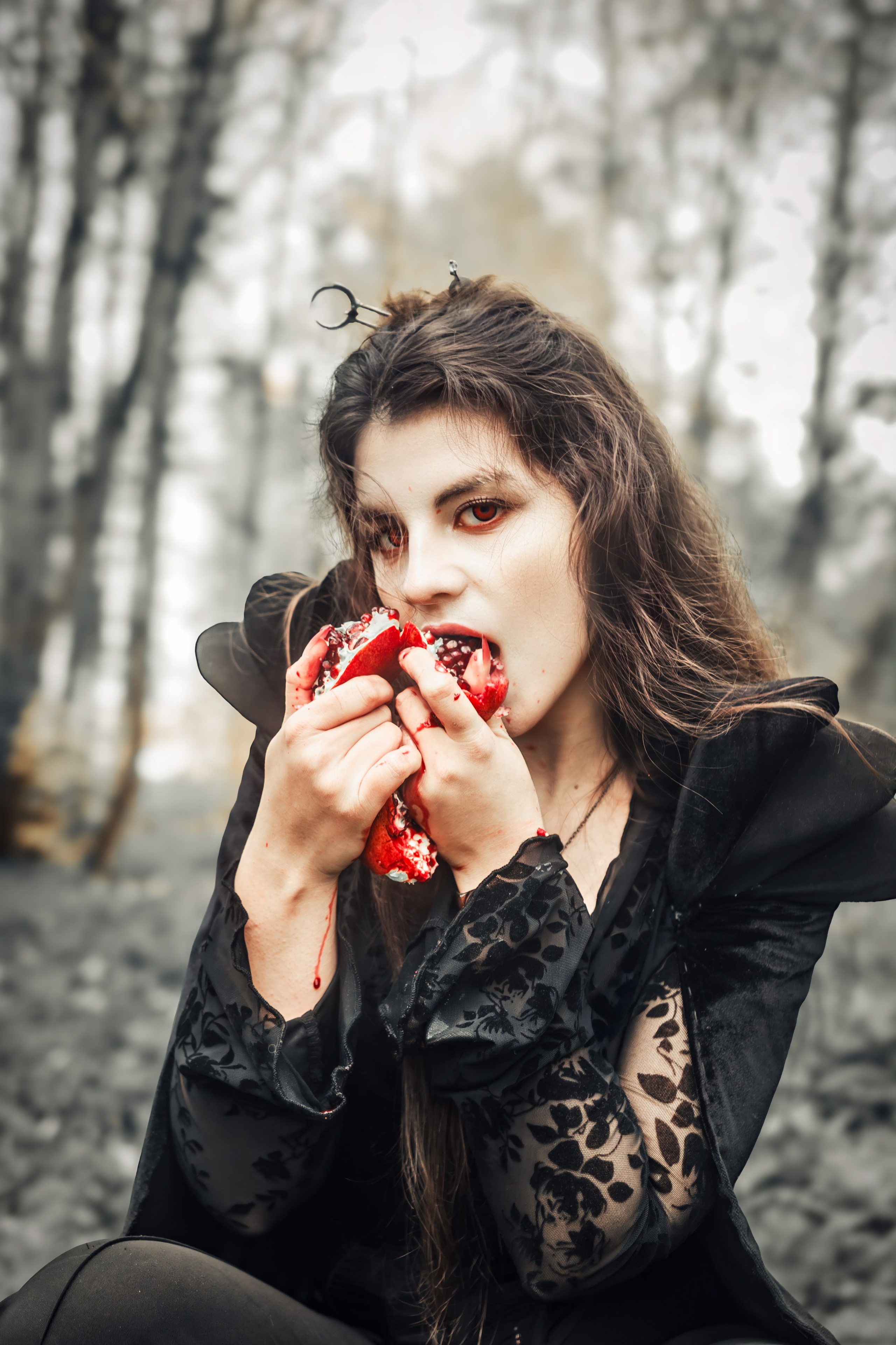 Фотосессия Вампиры в лесу