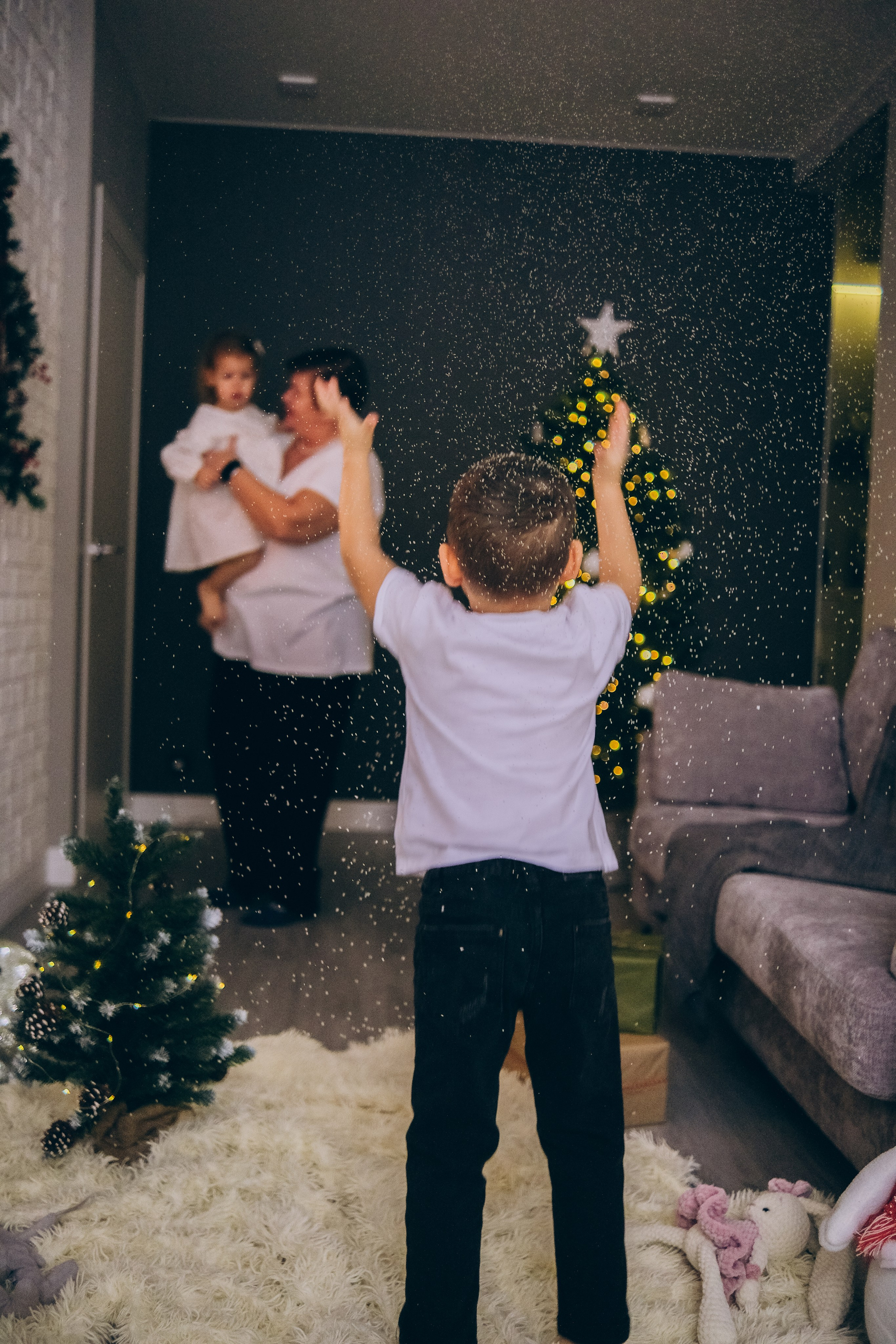 Новогодняя семейная история. Семейный детский ньюборн фотограф в Москве Марта Петрова