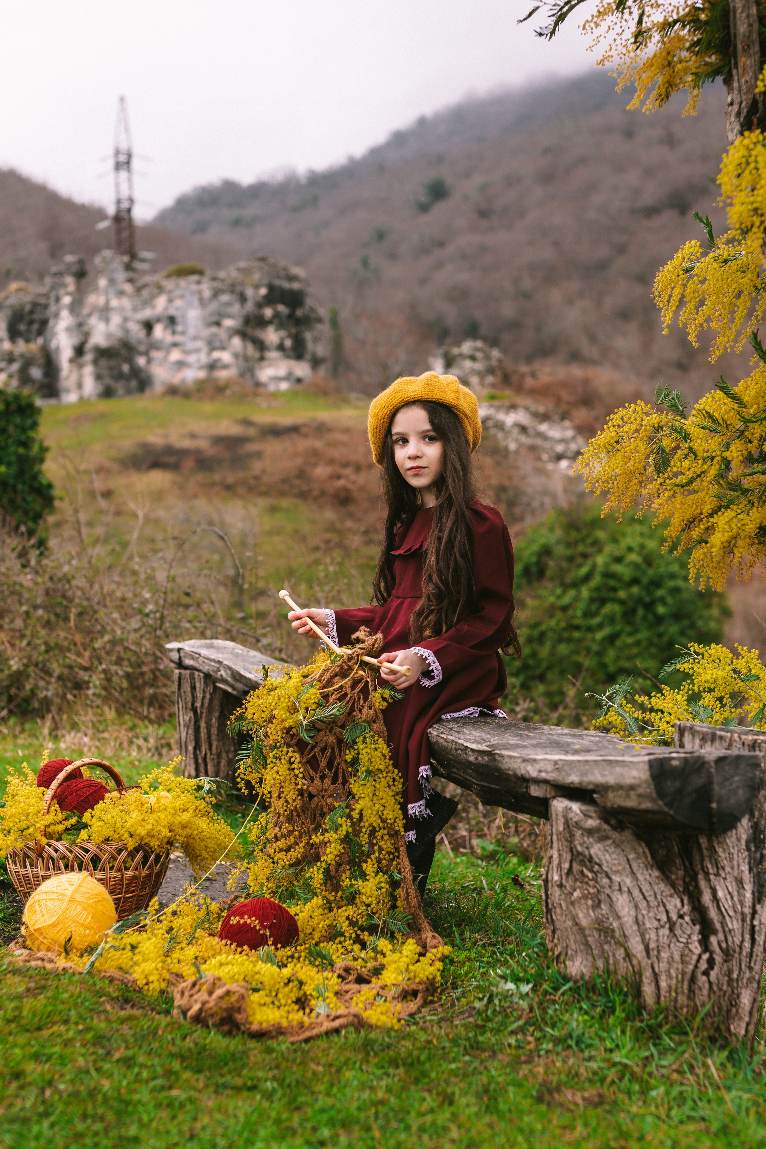 Девочка в горах. Семейный и художественный фотограф в Тюмени Юлия Логинова