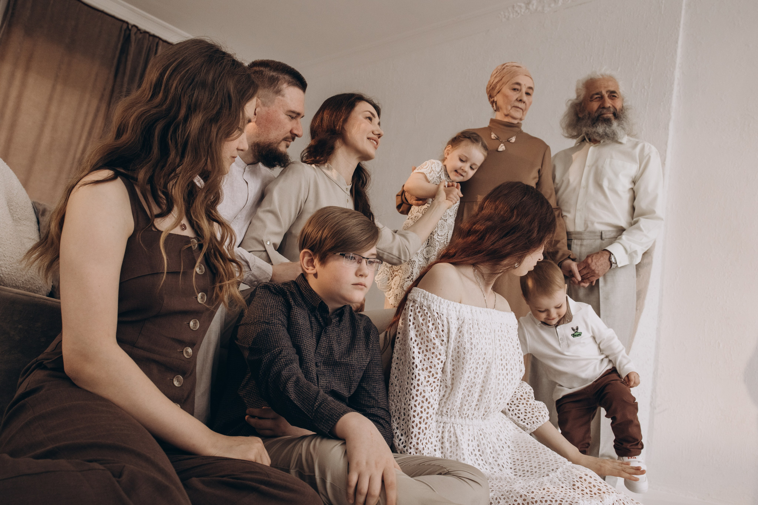 Фотоистория для большой семьи. Семейный и детский фотограф Оля в Тюмени