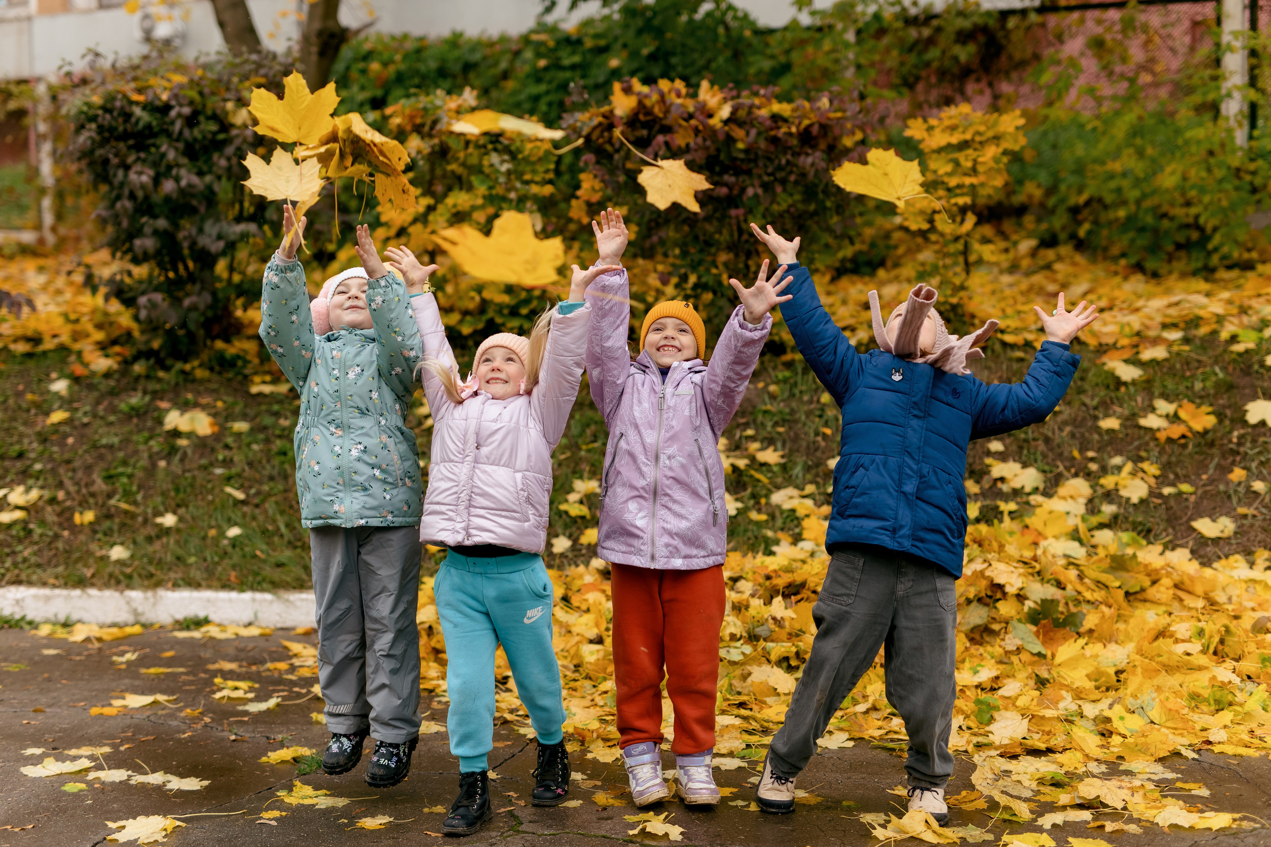Осень в садике. Свадебный и семейный фотограф в Туле и области Маша Костина