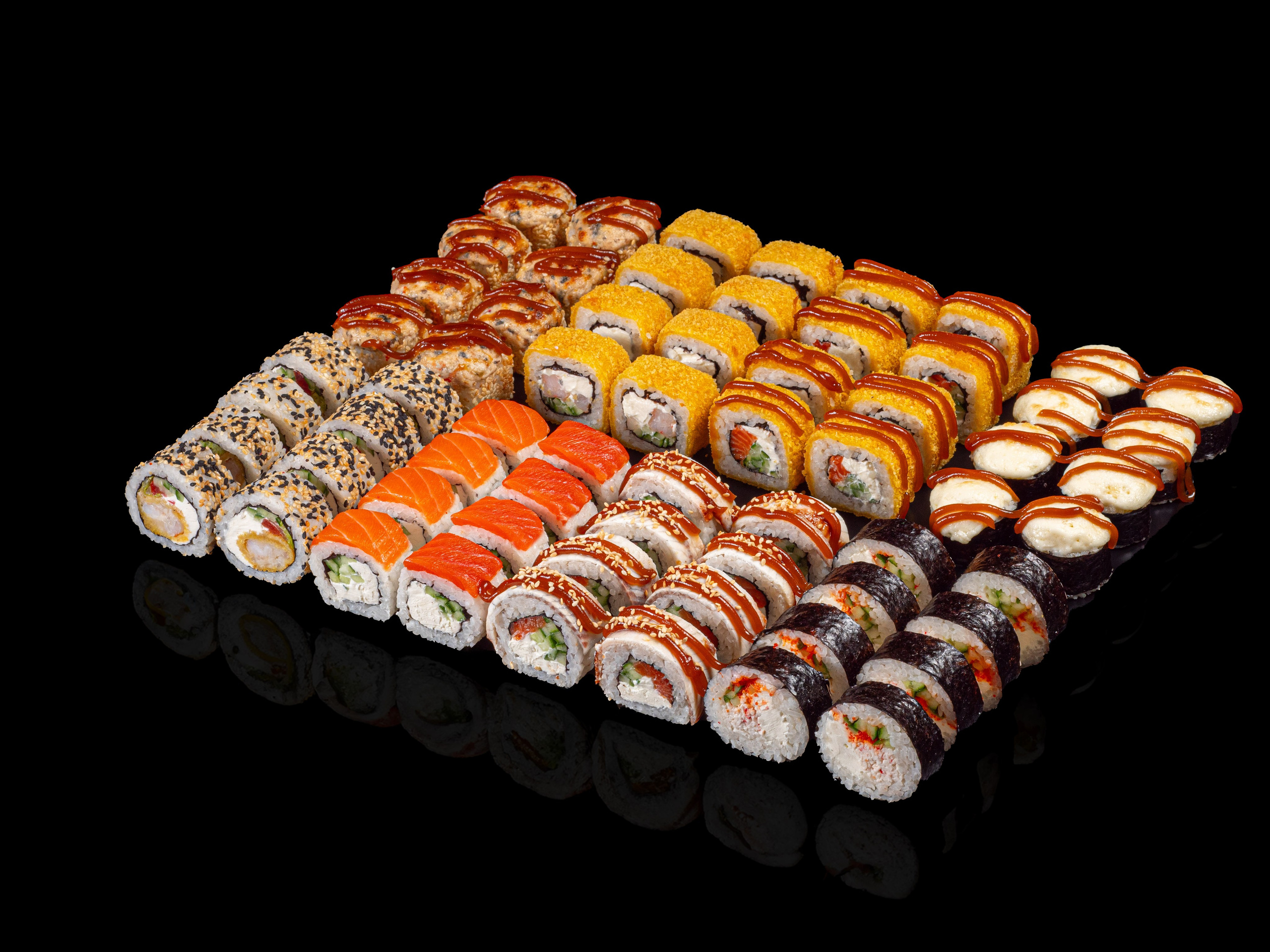 Сьемка роллов суши для доставки Сочи Адлер