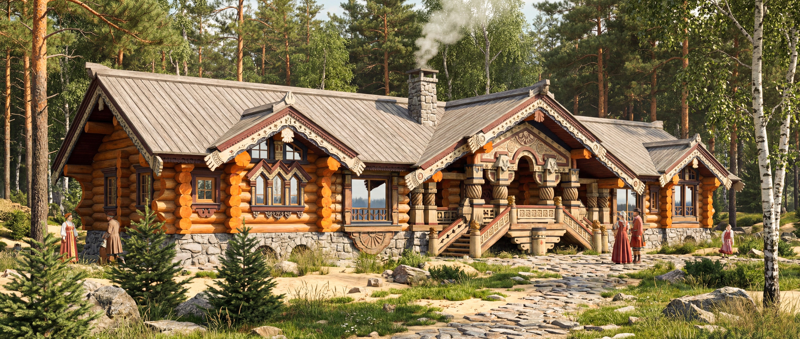 Царская баня, 500 м². Архитектор Касаткин и Партнёры