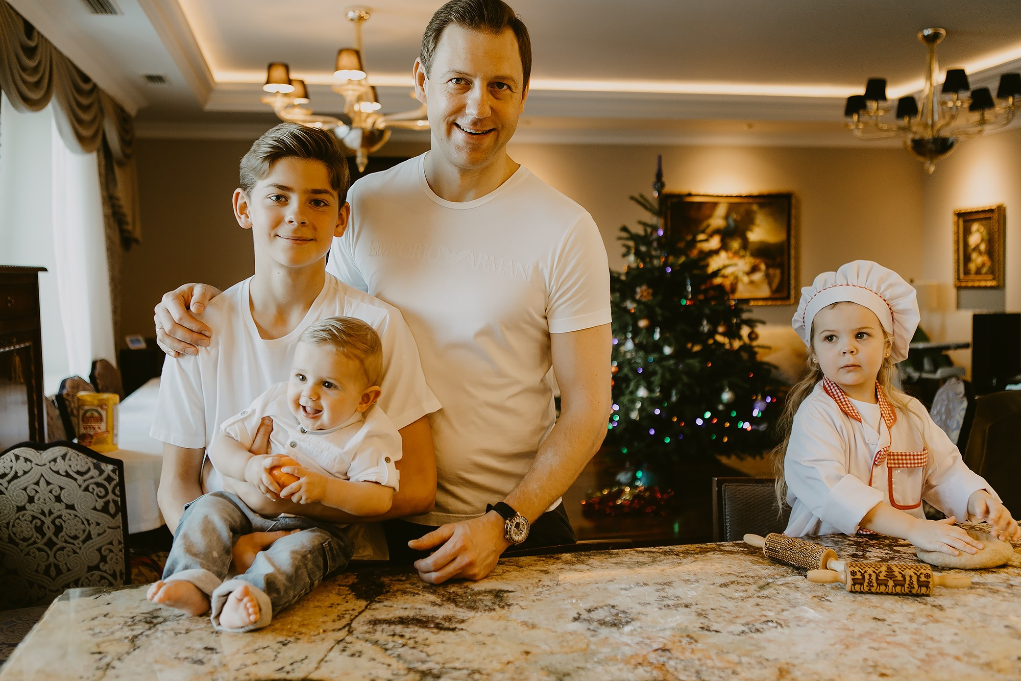 Новогодняя фотосессия дома. Семейный фотограф Маша Тимофеева | Москва