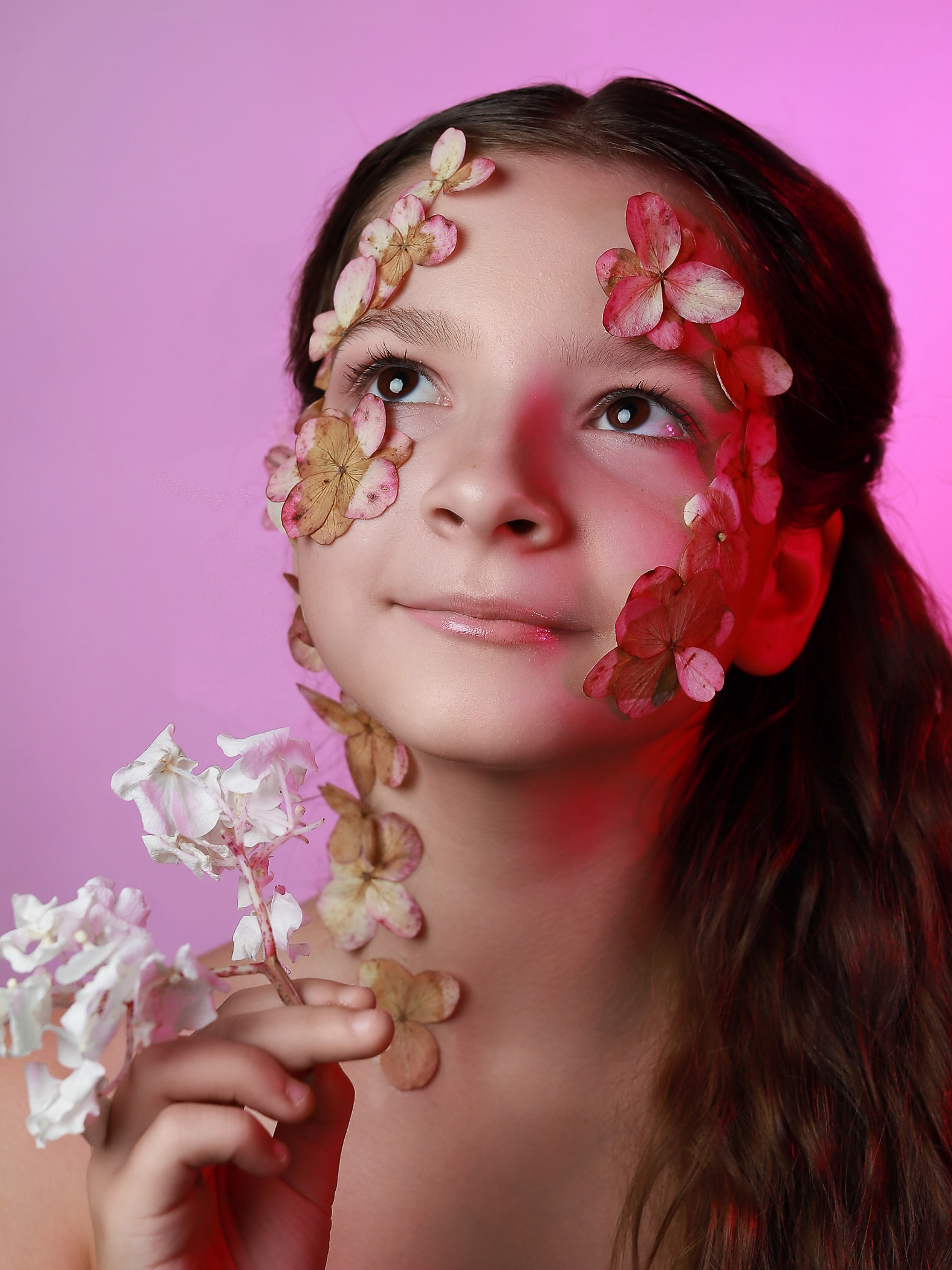 Портреты с цветами. Фотограф Юлия Мальцева